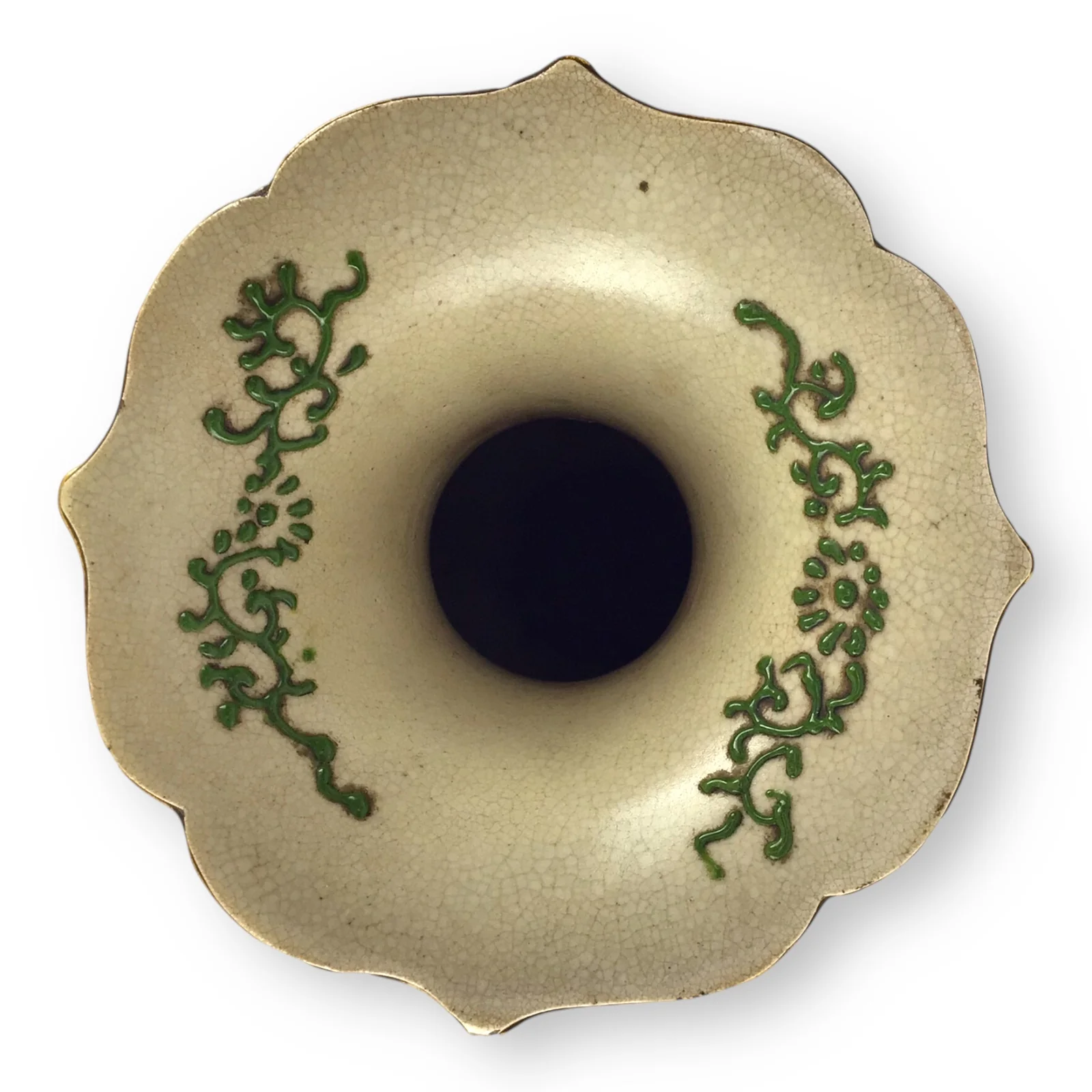 1870s Satsuma Meiji Era Two-Eared Temple Urn Vase – 18" Hand-Painted - Image 12