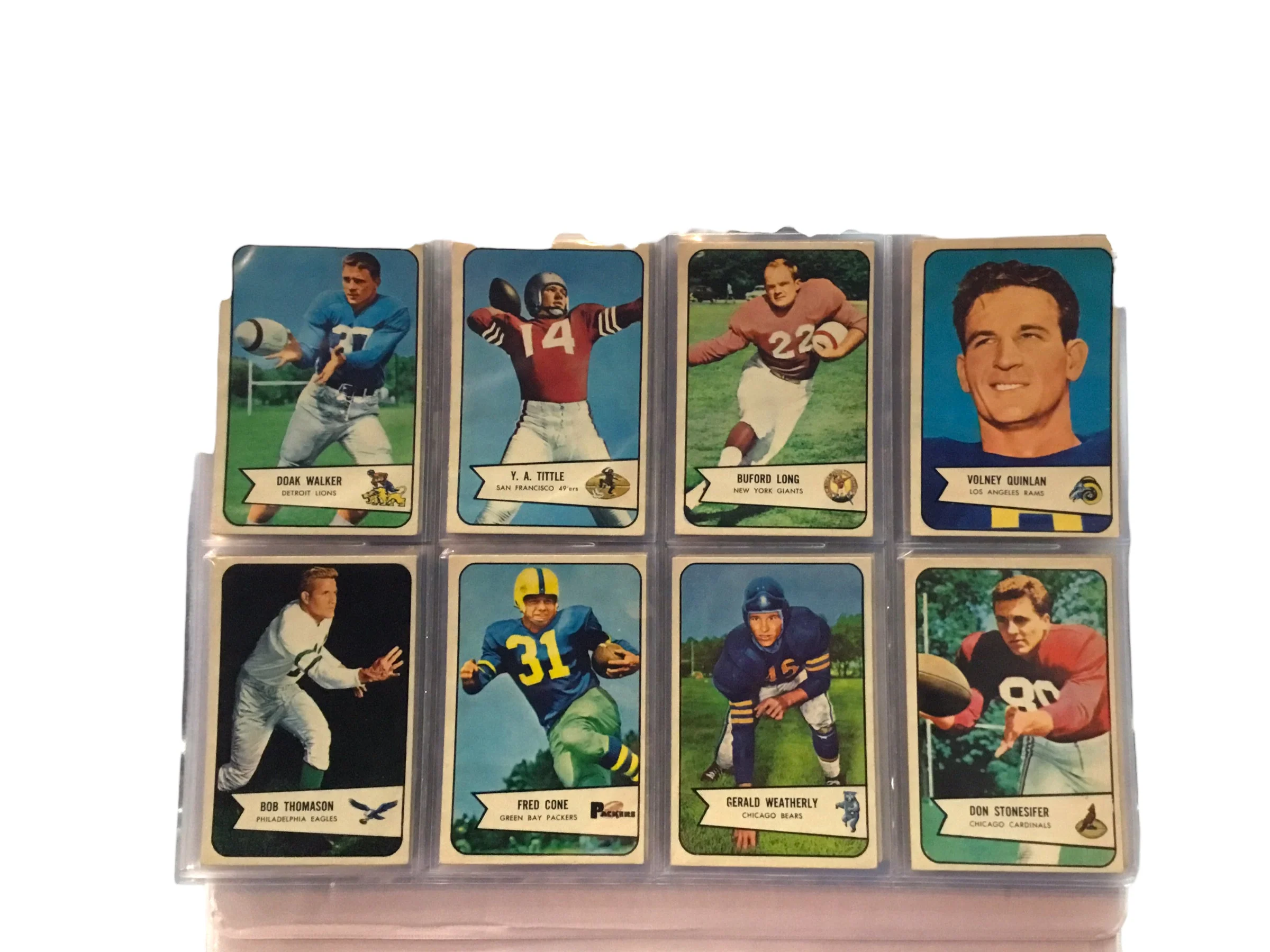 1954 Bowman Complete Set 128 Football Cards ROOKIES & HOF Players *RARE*VINTAGE* - Image 11