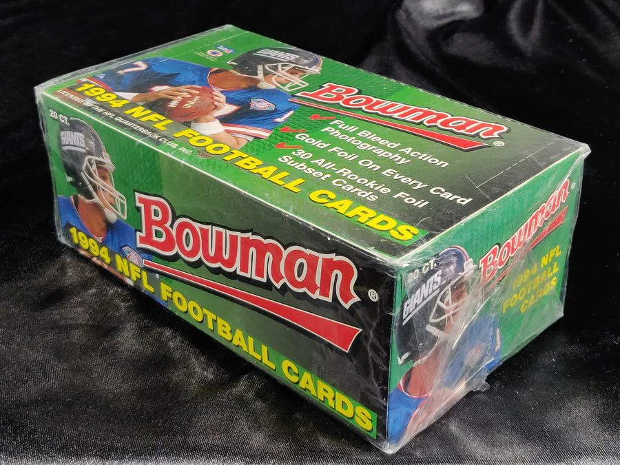 1994 Bowman Football Factory Sealed Box 20 Packs Marshall Faulk RC - Image 3