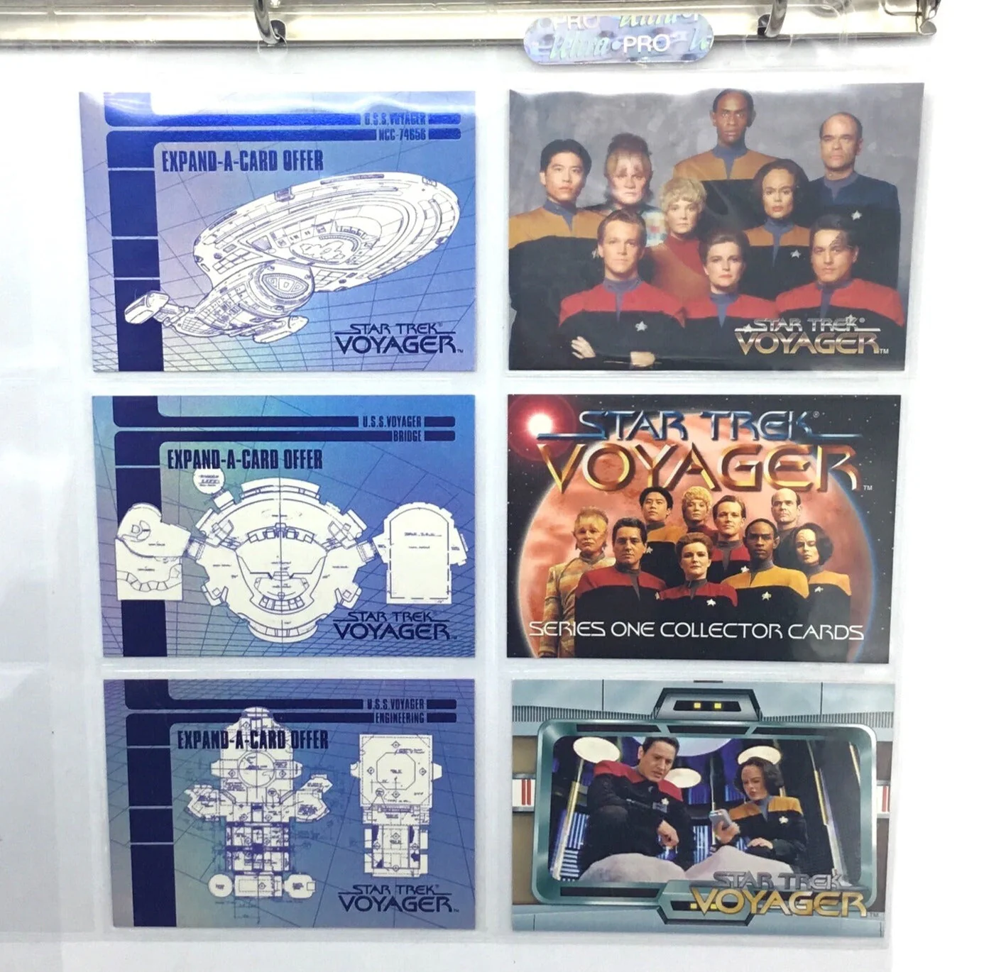1995 Skybox Star Trek Voyager Season 1 Series 98 Card Set w/Insert Sets - Image 3