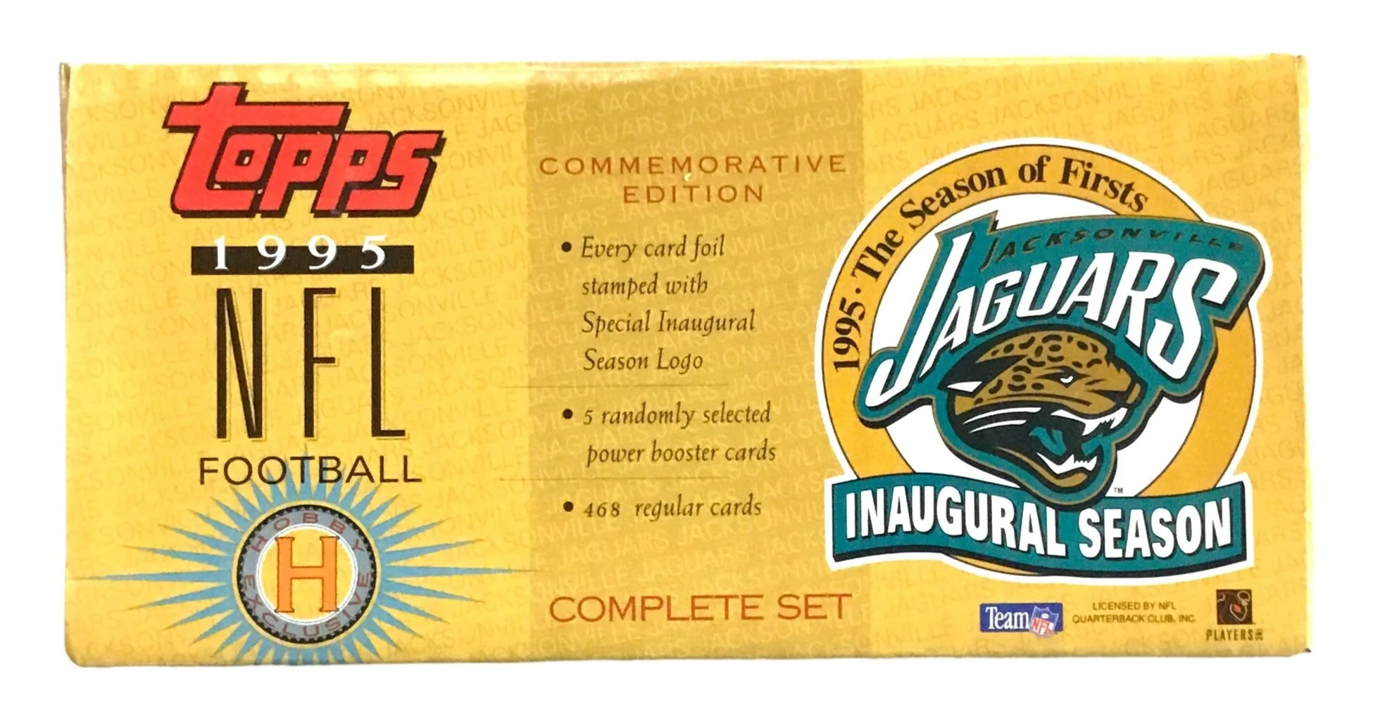 1995 Topps Football Factory Set Opened Inaugural Season Jacksonville Jaguars 2640 of 4000 - Image 2