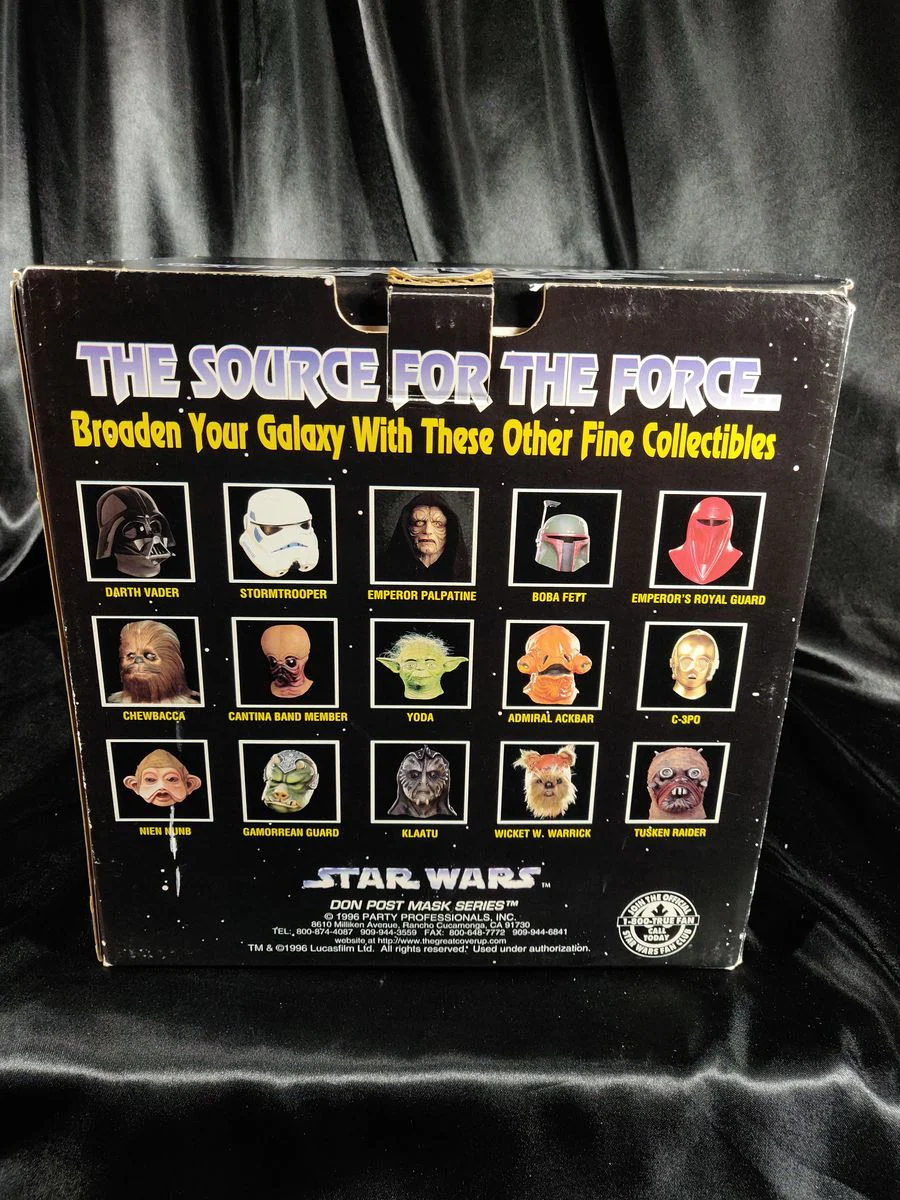 Darth Vader Helmet Don Post Mask Series 1996 w/ Original Box - Image 5