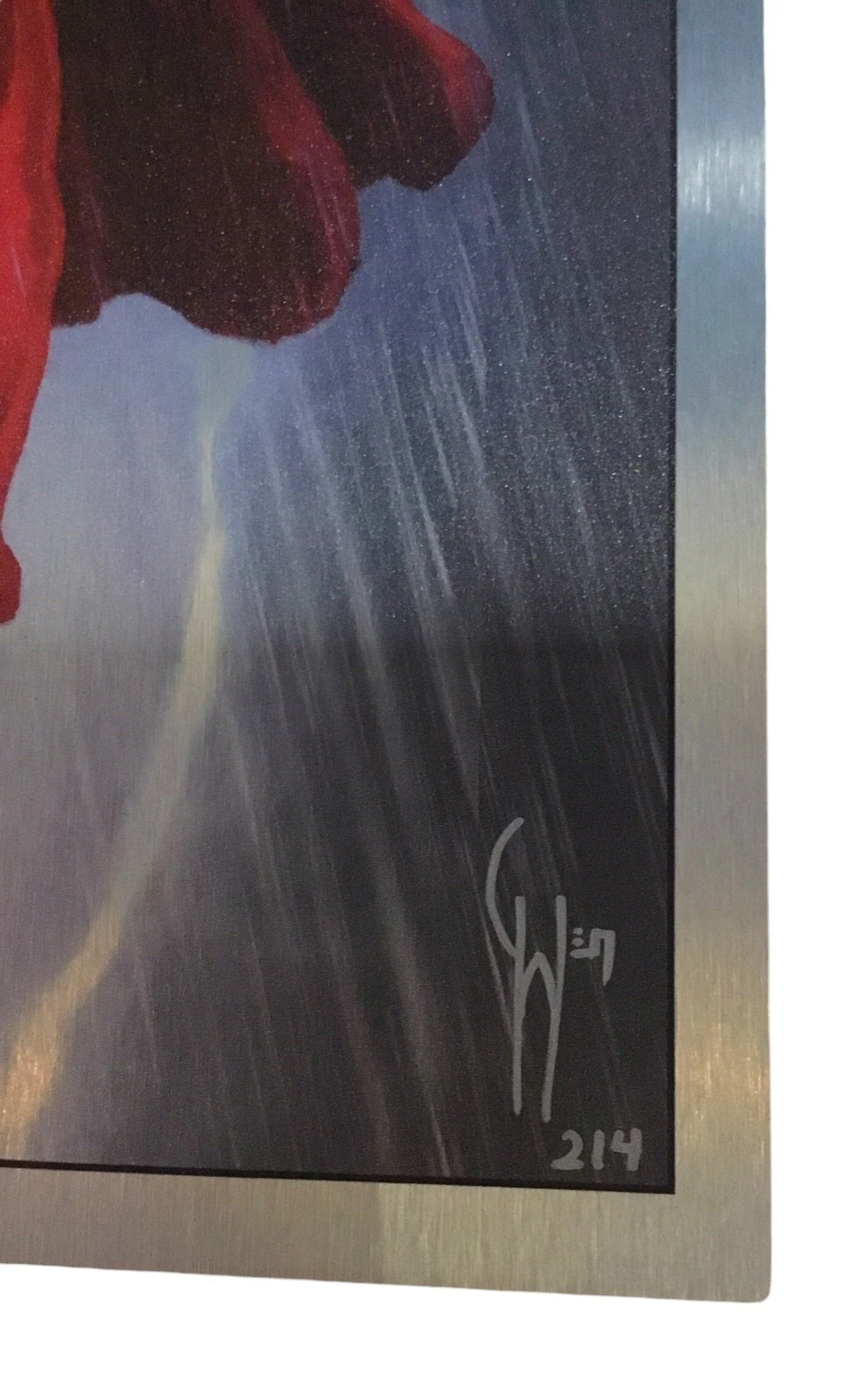 Marvel Thor Metal Variant Limited Edition Print 214 Signed by Artist Charlie Wen - Image 3