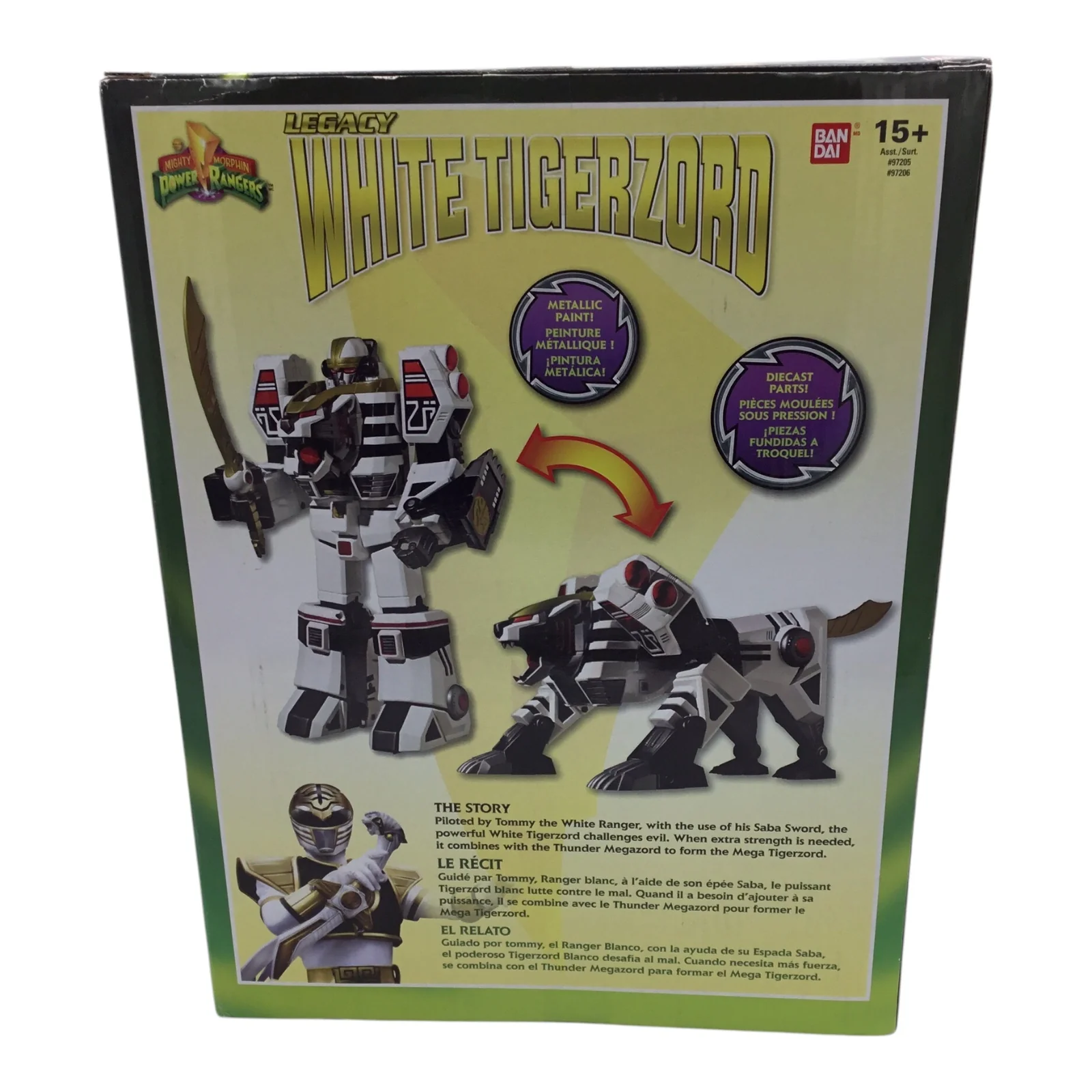 2018 Power Rangers Legacy White Tigerzord Figure - Image 2