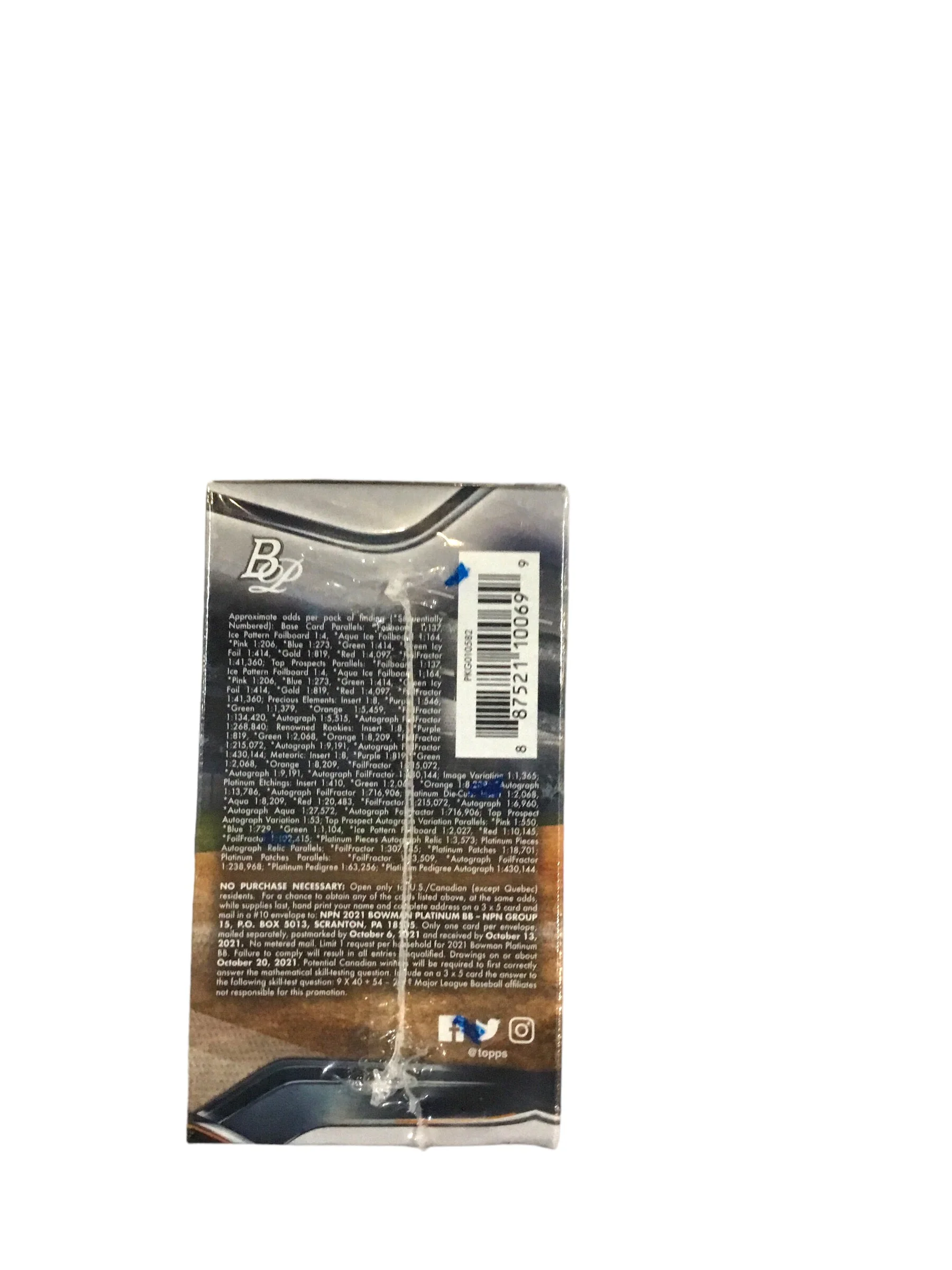 2021 Bowman Platinum Baseball Card Blaster Box 7 Packs Plus an 1 Extra and 4 Cards per Pack - Image 4