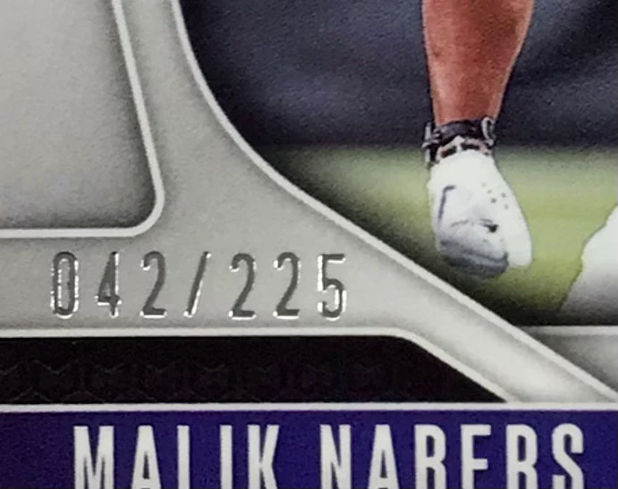 2024 Prizm Purple Ice 42/225 Malik Nabers - Image 3