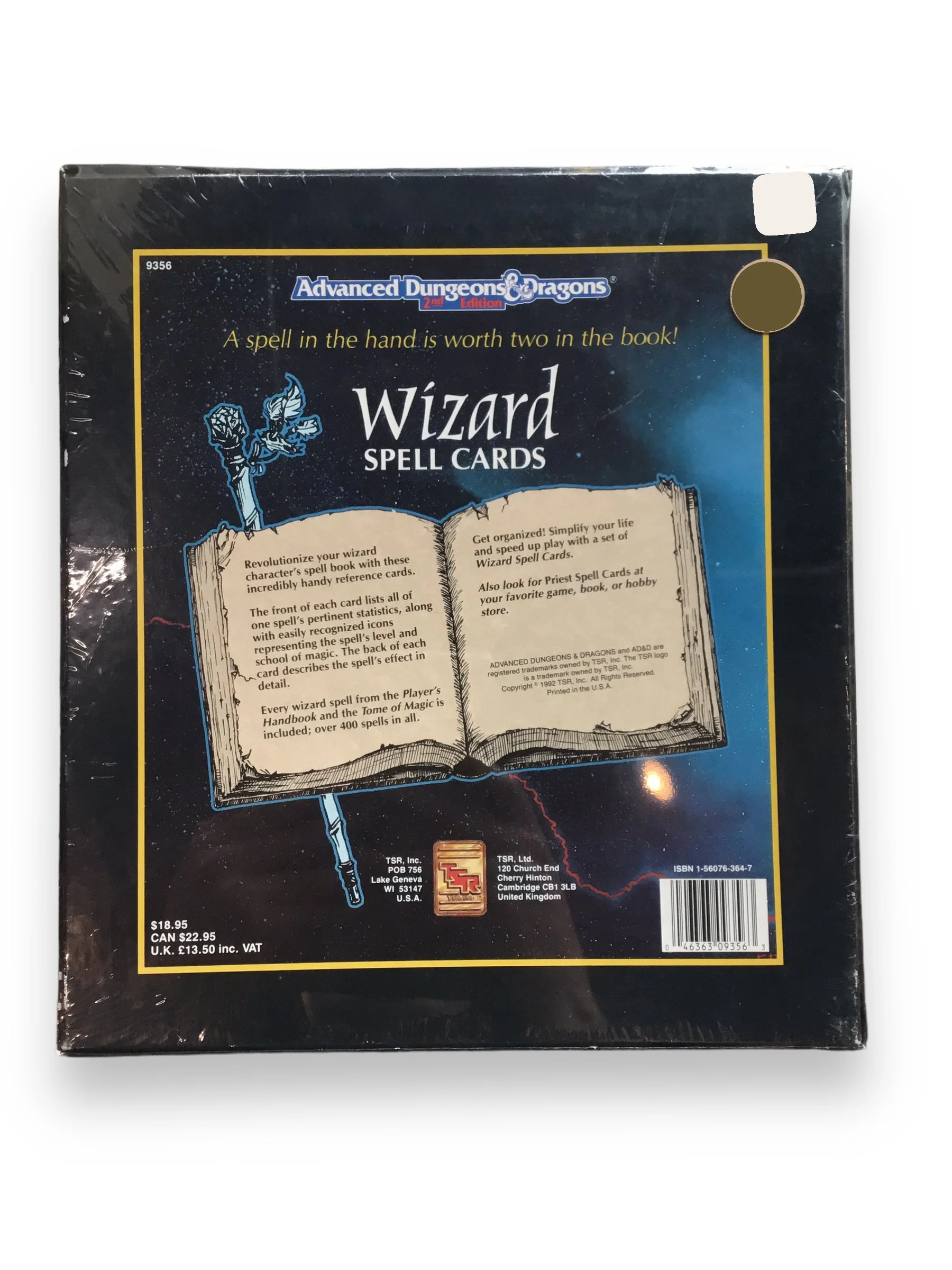 Advanced Dungeons & Dragons 2nd Edition Wizard Spell Cards - Image 2