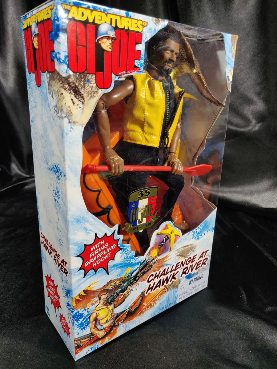 Adventures of GI Joe - Challenge at Hawk River (Black Figure) New Sealed 1998 - Image 3