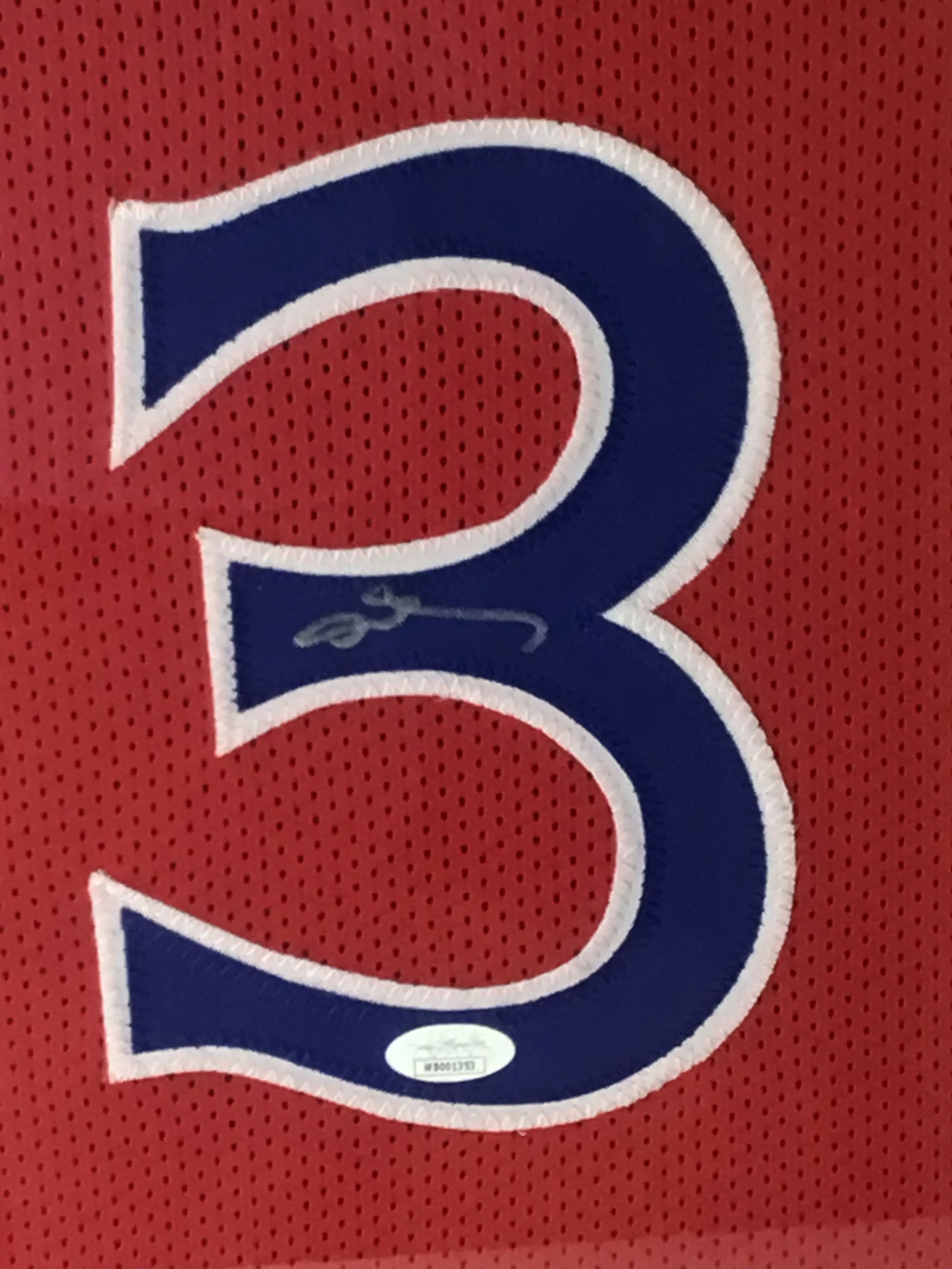 Allen Iverson Framed & Signed Autographed Jersey w/ JSA Cert & Prizm Insert Card - Image 6