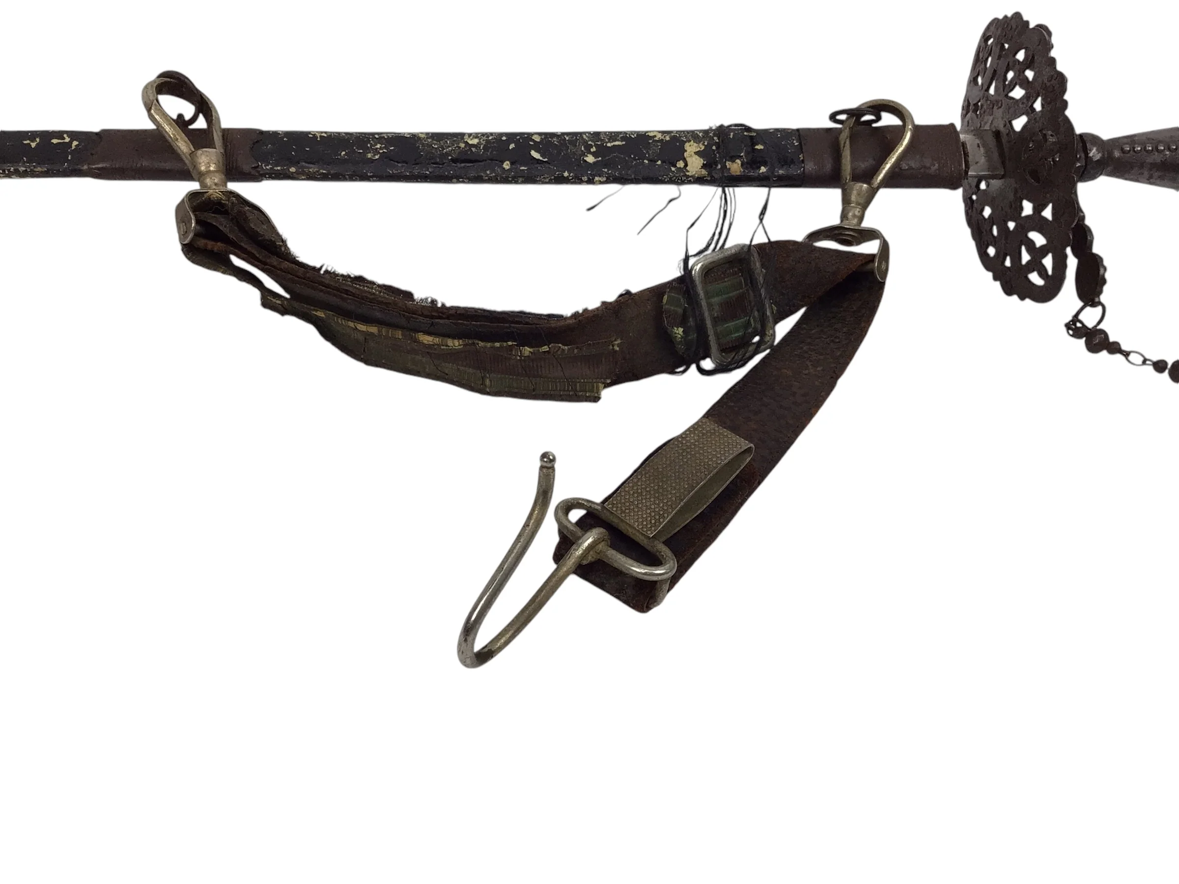 Rev War French Officer Rapier w/ Chain Guard & Scabbard, 18th C, Rare Sword - Image 5