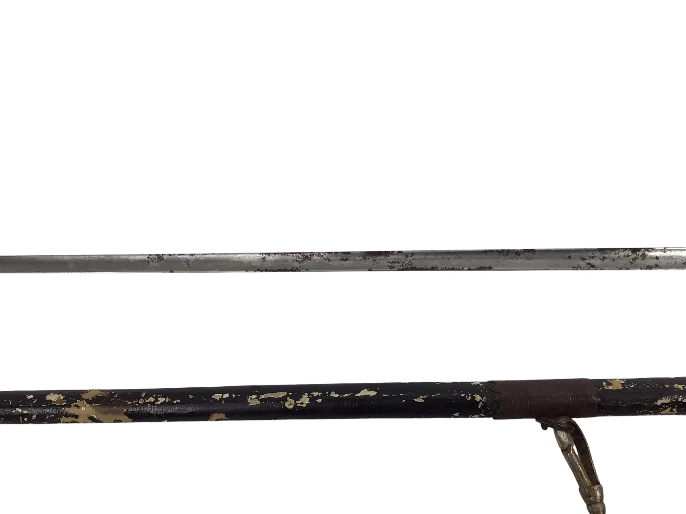 Rev War French Officer Rapier w/ Chain Guard & Scabbard, 18th C, Rare Sword - Image 8