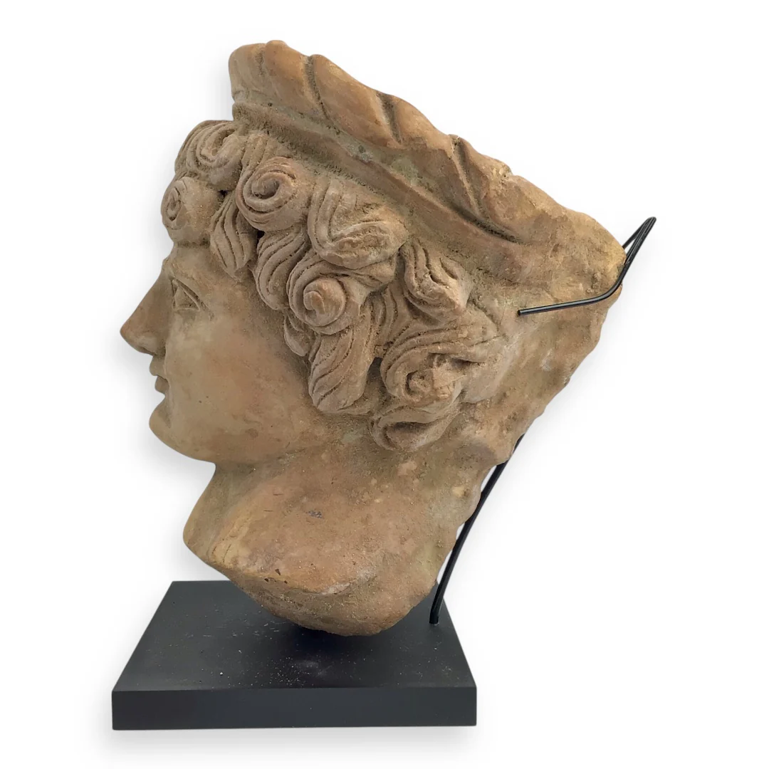 Ancient Greek Terracotta Head – Likely a Goddess or Noble Lady, ca. 500 B.C.E. - Image 8