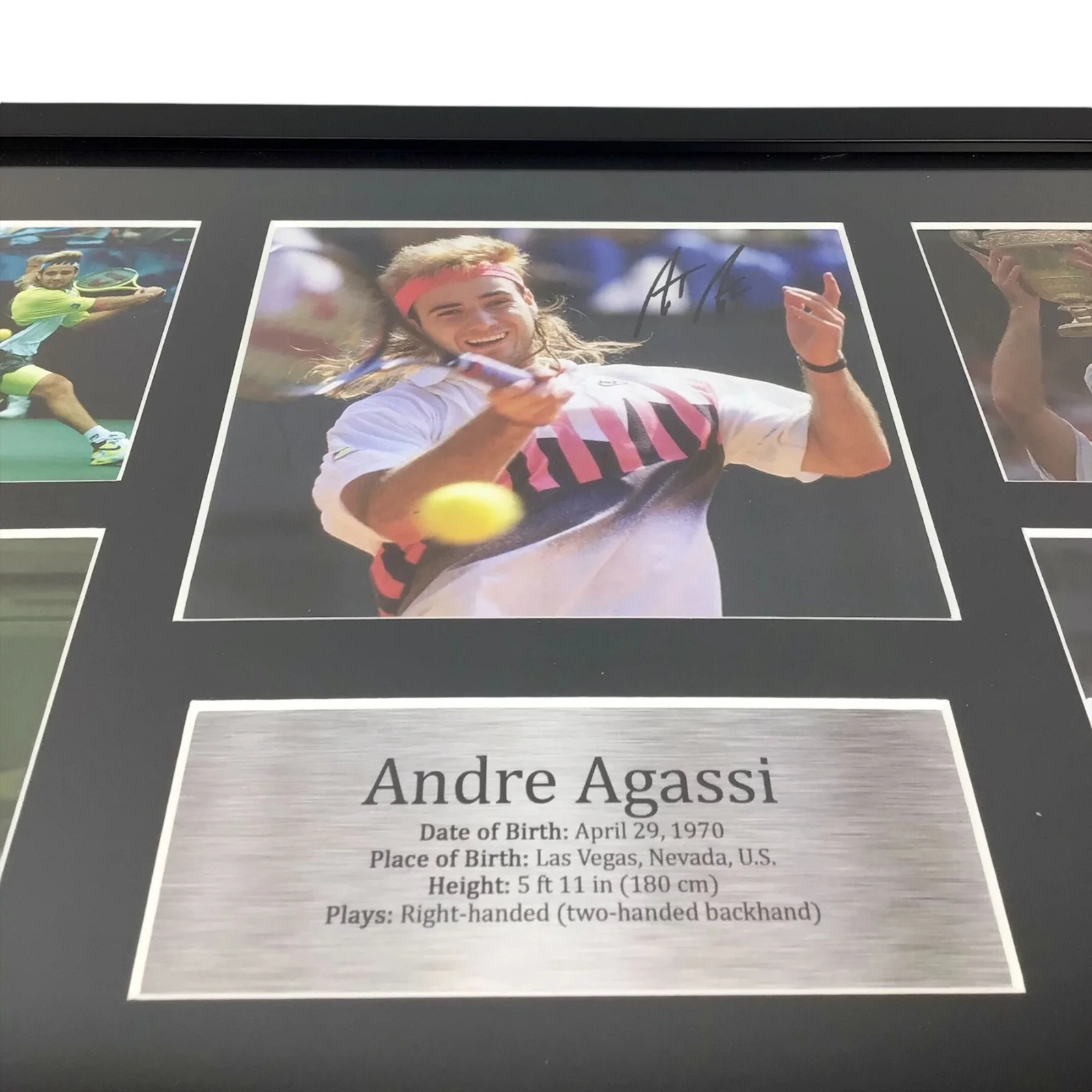 Andre Agassi Signed Framed Photo + Longines Bag – JSA Certified - Image 2