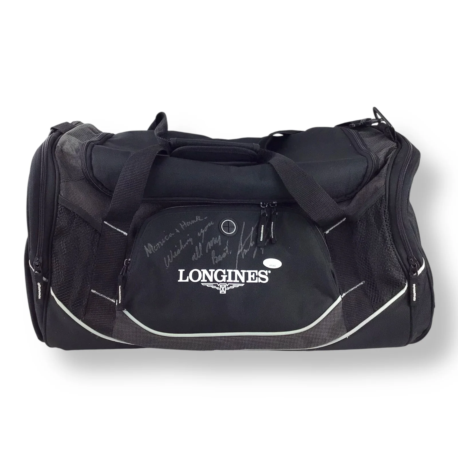 Andre Agassi Signed Framed Photo + Longines Bag – JSA Certified - Image 3