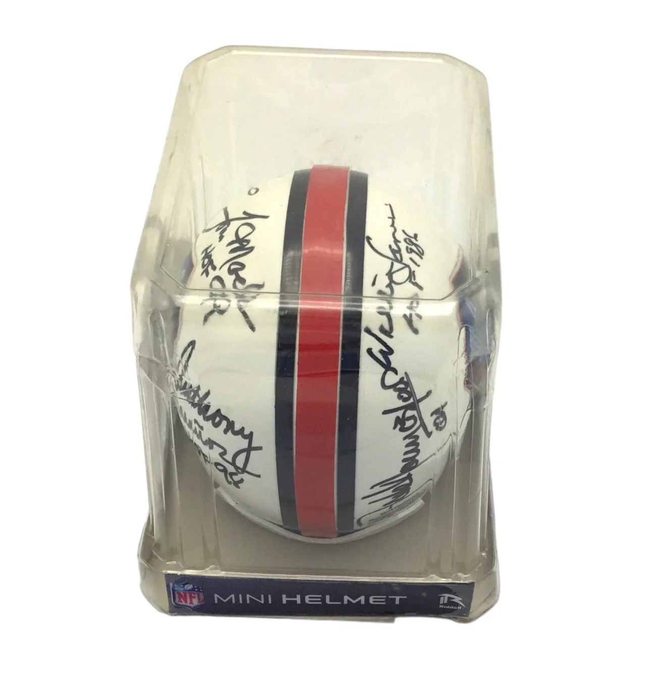 Anthony Munoz  Autographed + 5  Others Multiple Teams Hall of Fame Football Mini Helmet - Image 5