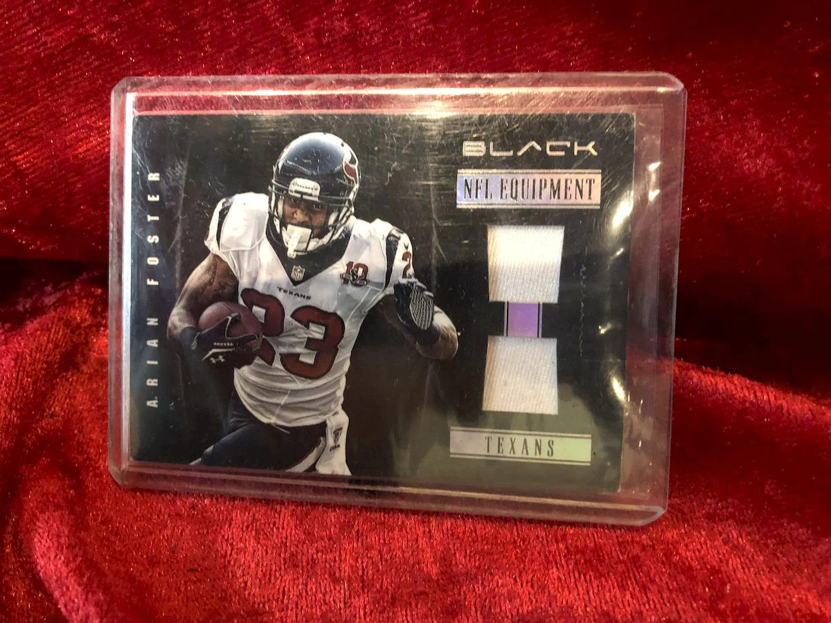 Arian Foster Texans Certified Authentic Autographed Football Shadowbox - Image 6