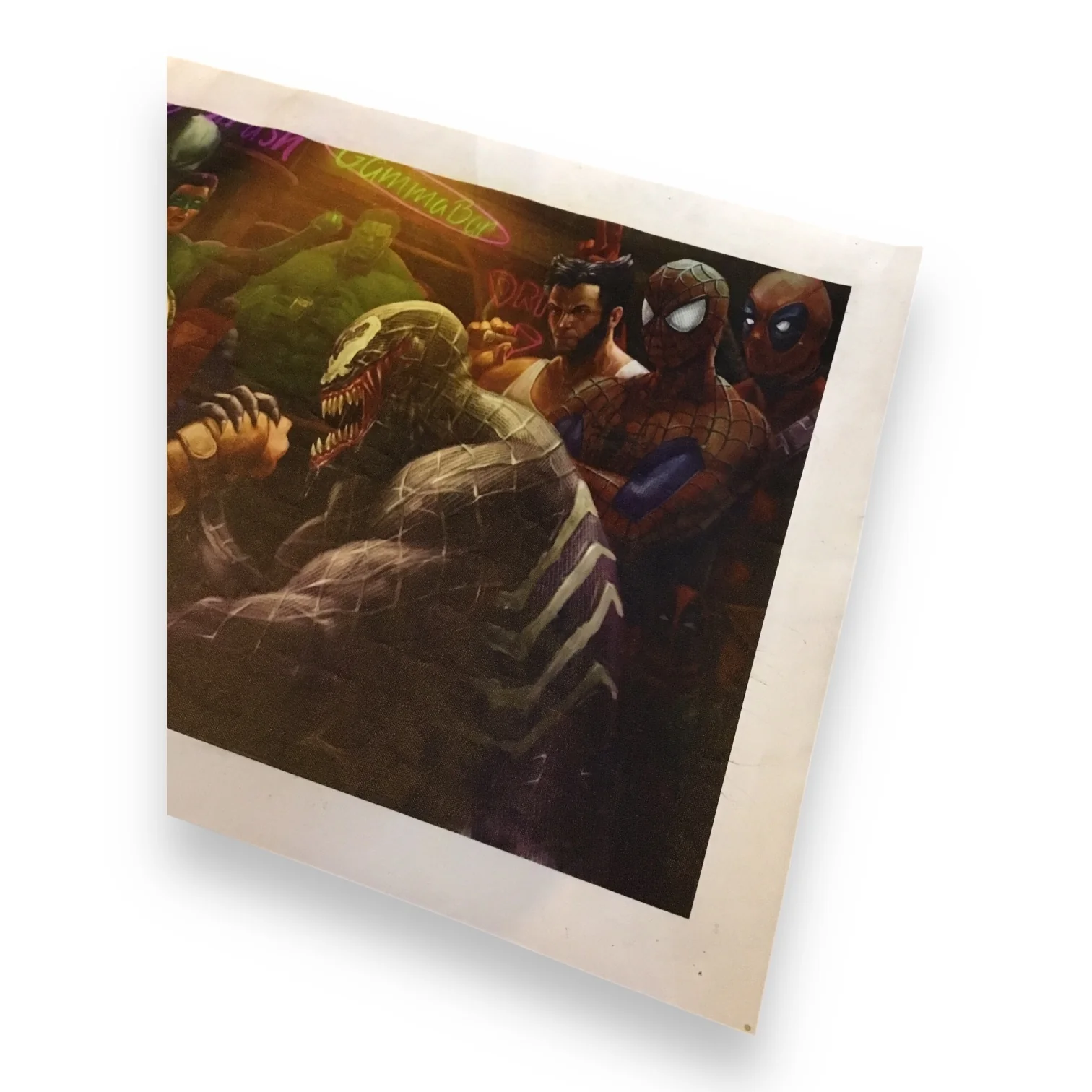 Bane Vs. Venom Arm Wrestling Print Poster - Image 4