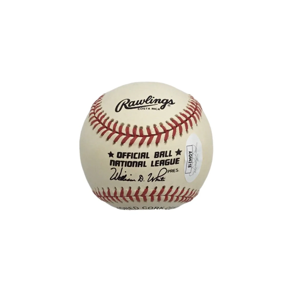 Willie McCovey / Ed Montague Umpire Signed NL Baseball JSA (Sticker) Cert - Image 2