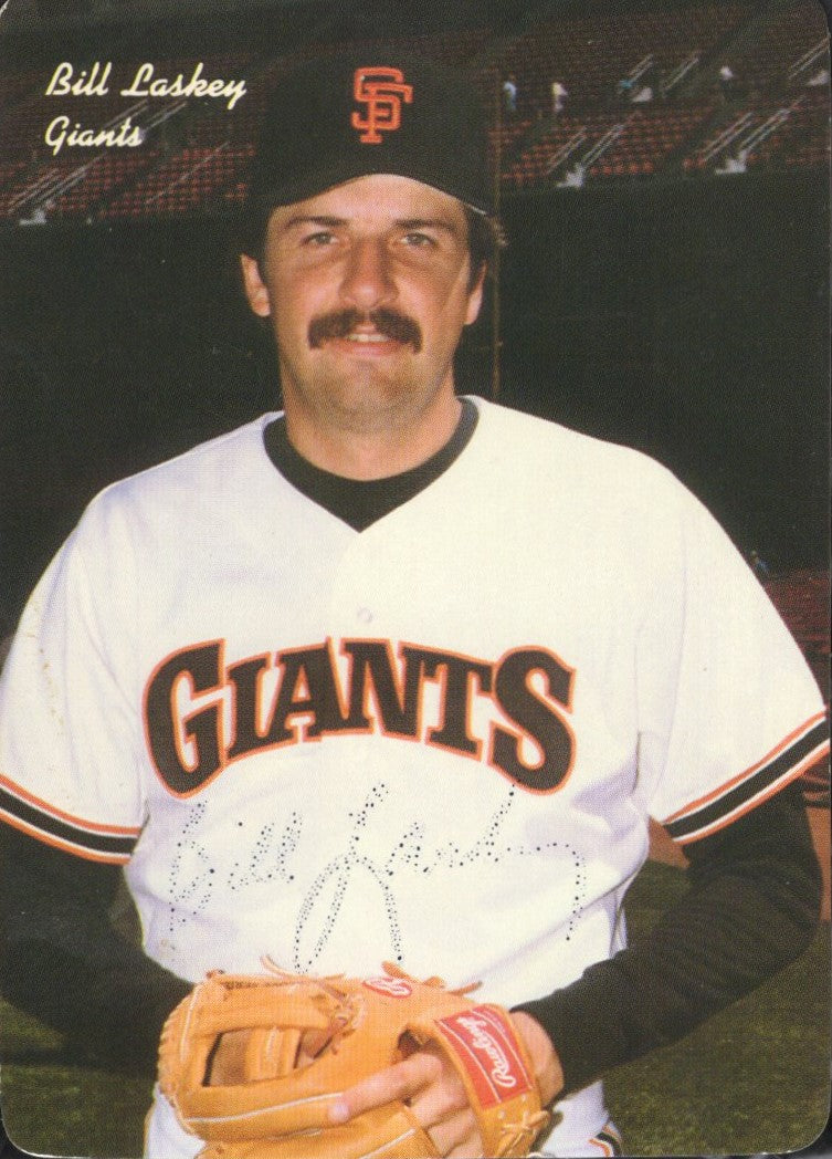 Bill Laskey Signed Photos & Cards Set Personalized "To Hank" Atlanta Braves - Image 5