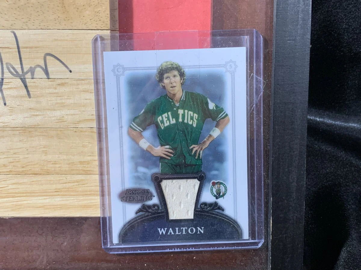 Bill Walton Signed Court Flooring Boston Celtics HOF 1993 PSA/DNA Framed - Image 4
