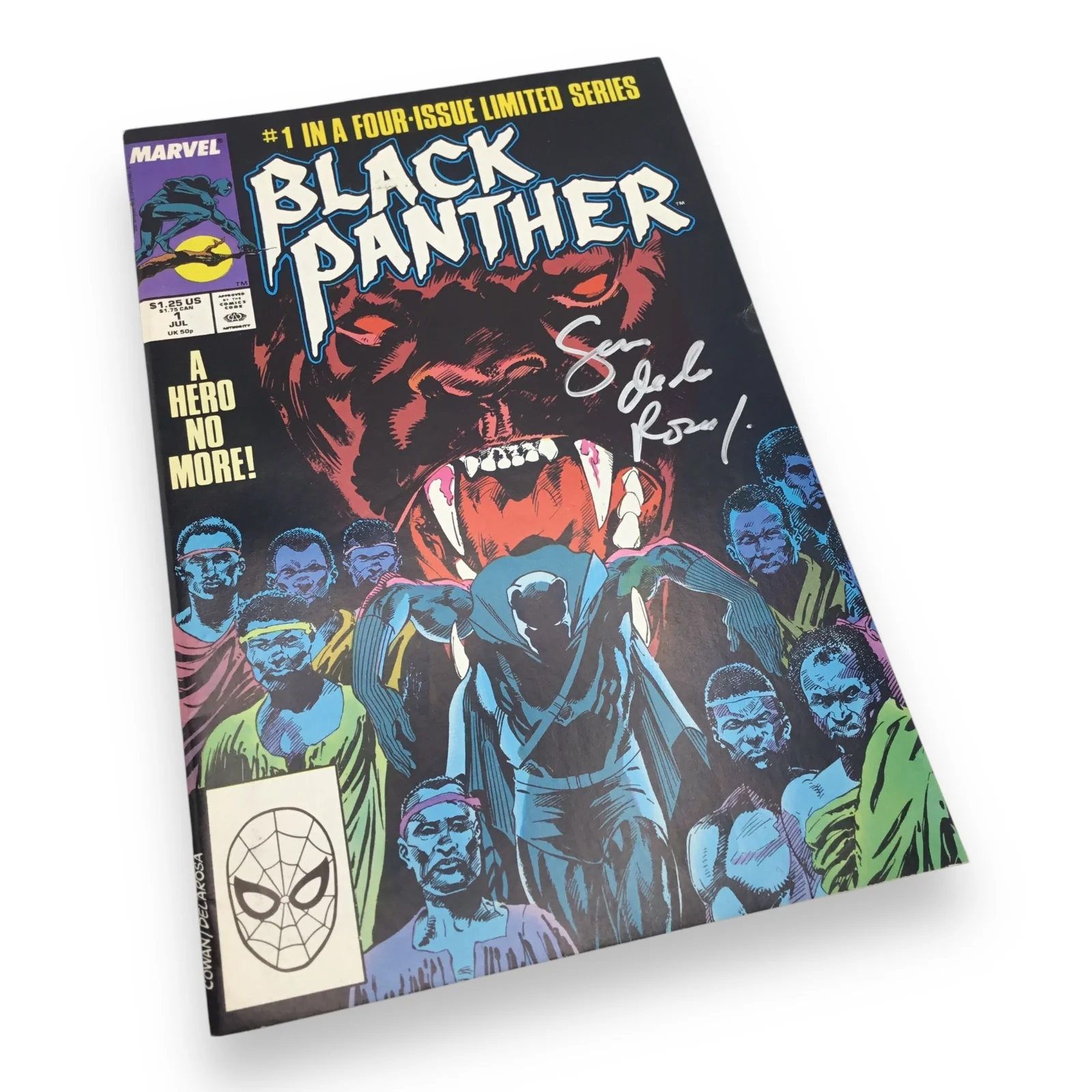 Black Panther #1 (1988, Marvel Comics) Signed by Sam de la Rosa