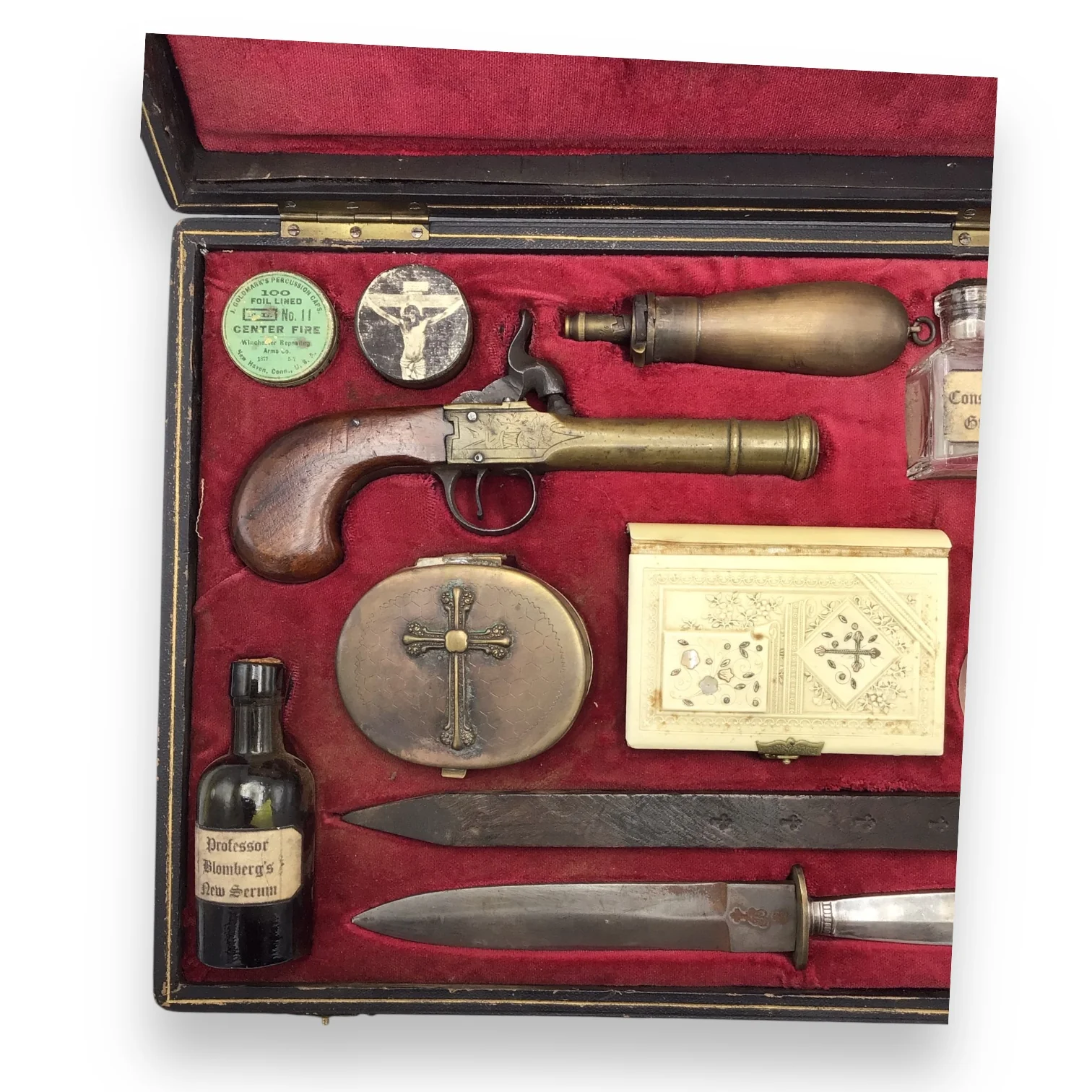 Antique Victorian 19th Century Vampire Hunting Kit - Professor Bloomberg's - Image 6