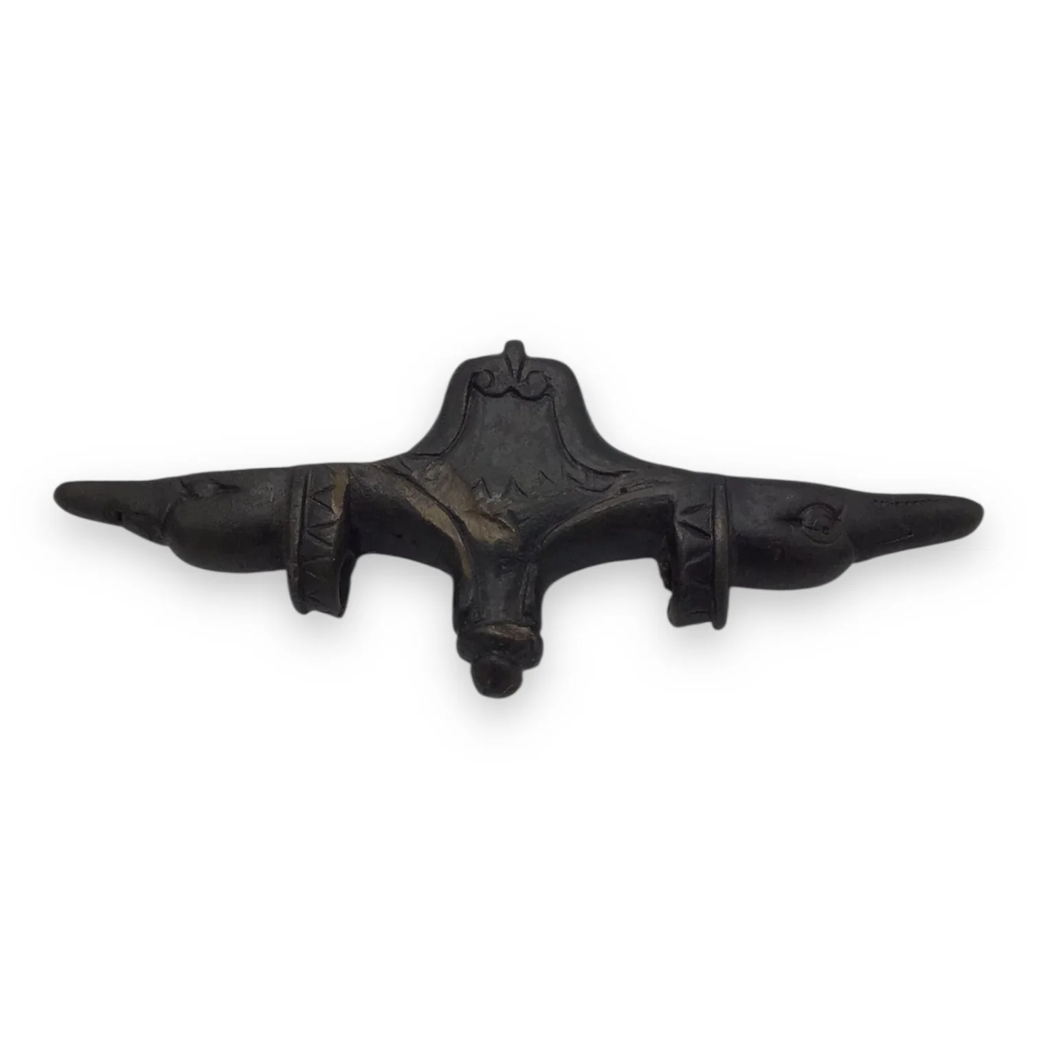 Roman Bronze Chariot Fitting with Twin Goose Heads | 1st Century AD - Image 3