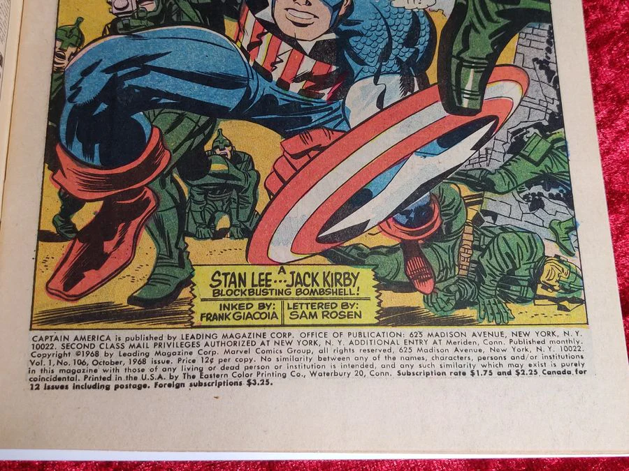 Captain America #106- Stan Lee & Jack Kirby - "Cap Goes Wild!" - Image 11