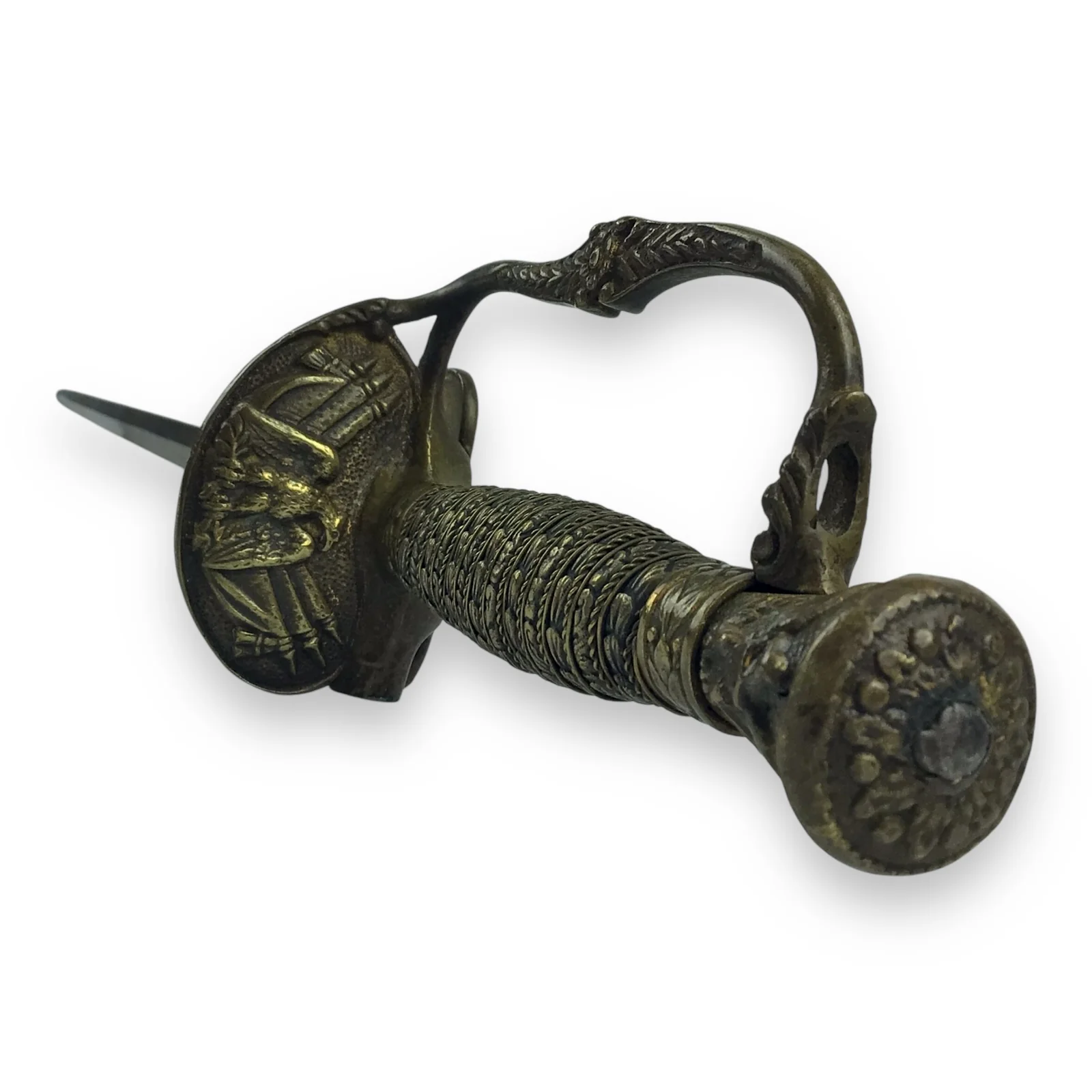 Civil War 1860 Whistle Sword Named J.A. Joel & Co w/ Sheath & Original Bag - Image 12