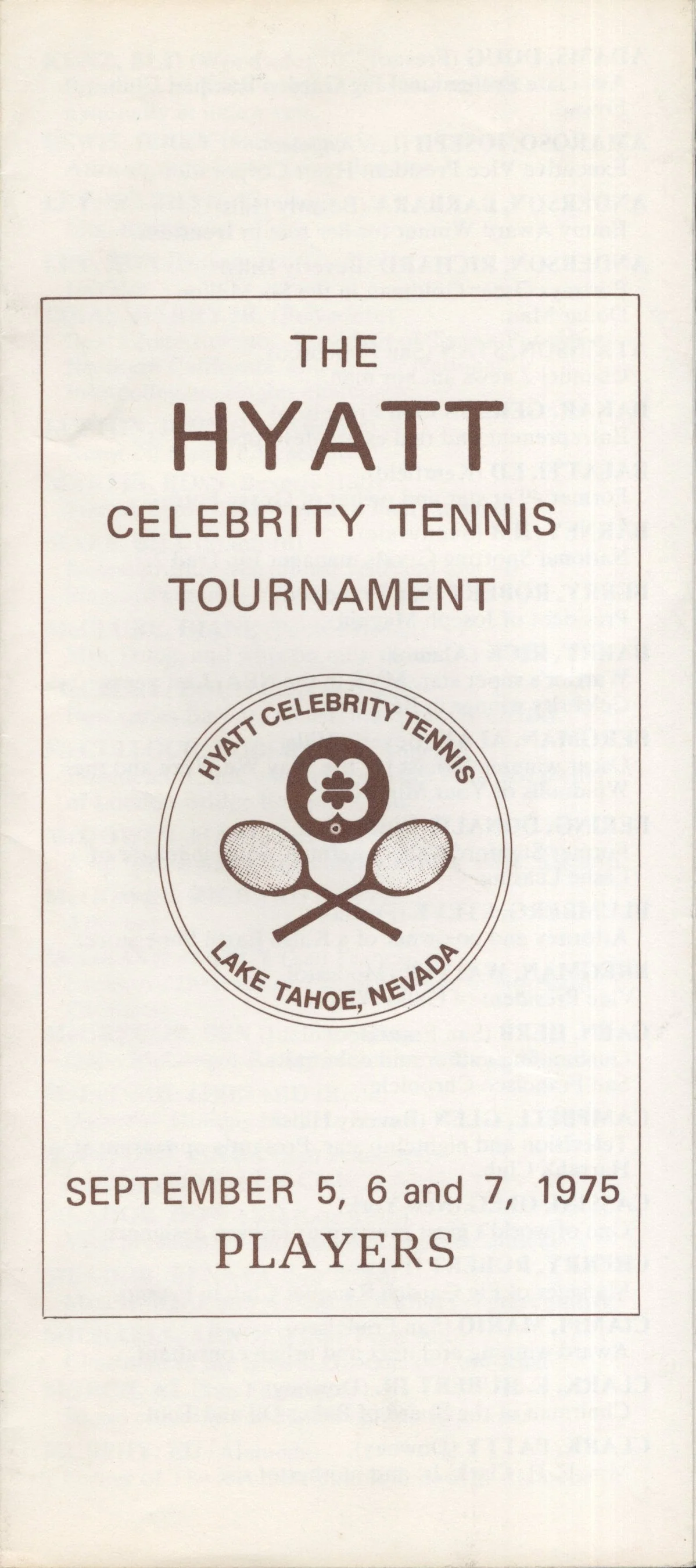Clint Eastwood Signed 1975 Hyatt Tennis Magazine 8.5x11, JSA & PSA LOA - Image 3