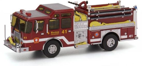Code 3 Boston E-One Cyclone II Pumper 41 - Code 3 Ferrara Diecast 1/64 Fire Engine - Image 4