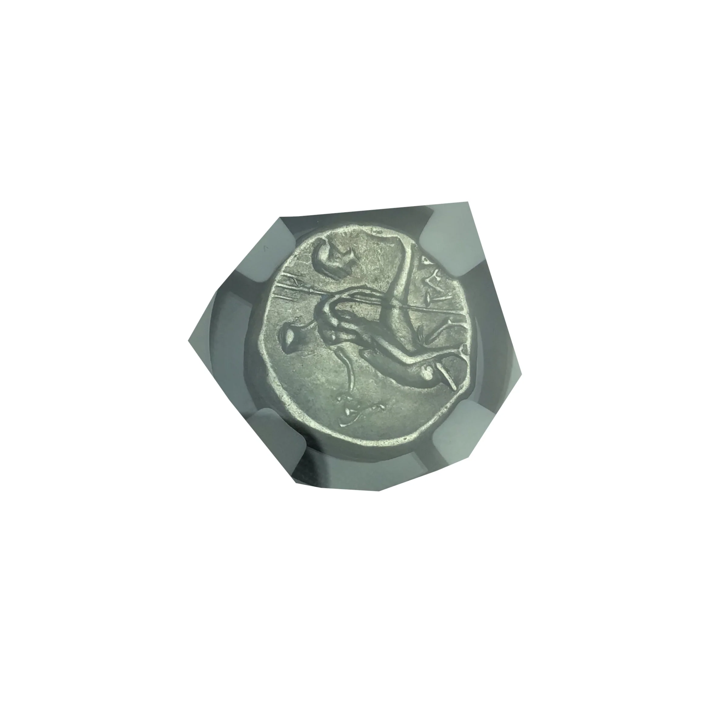 Ancient Greek Silver Coin Taras c.280-240 BC AR Didrachm NGC Ch VF - Image 5