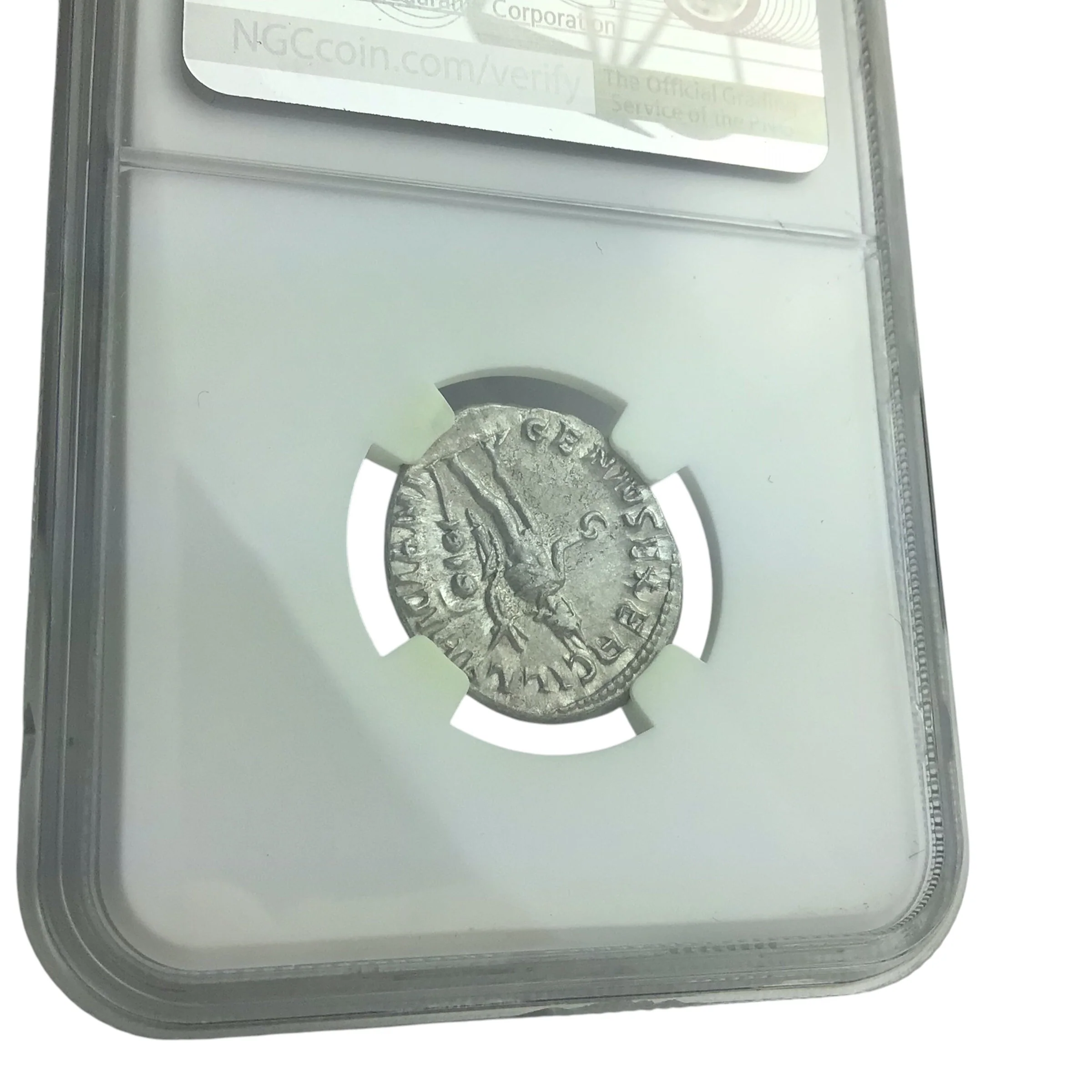 Roman Silver Coin of Trajan Decius AD 249-251 AR Denarius NGC MS - Image 4