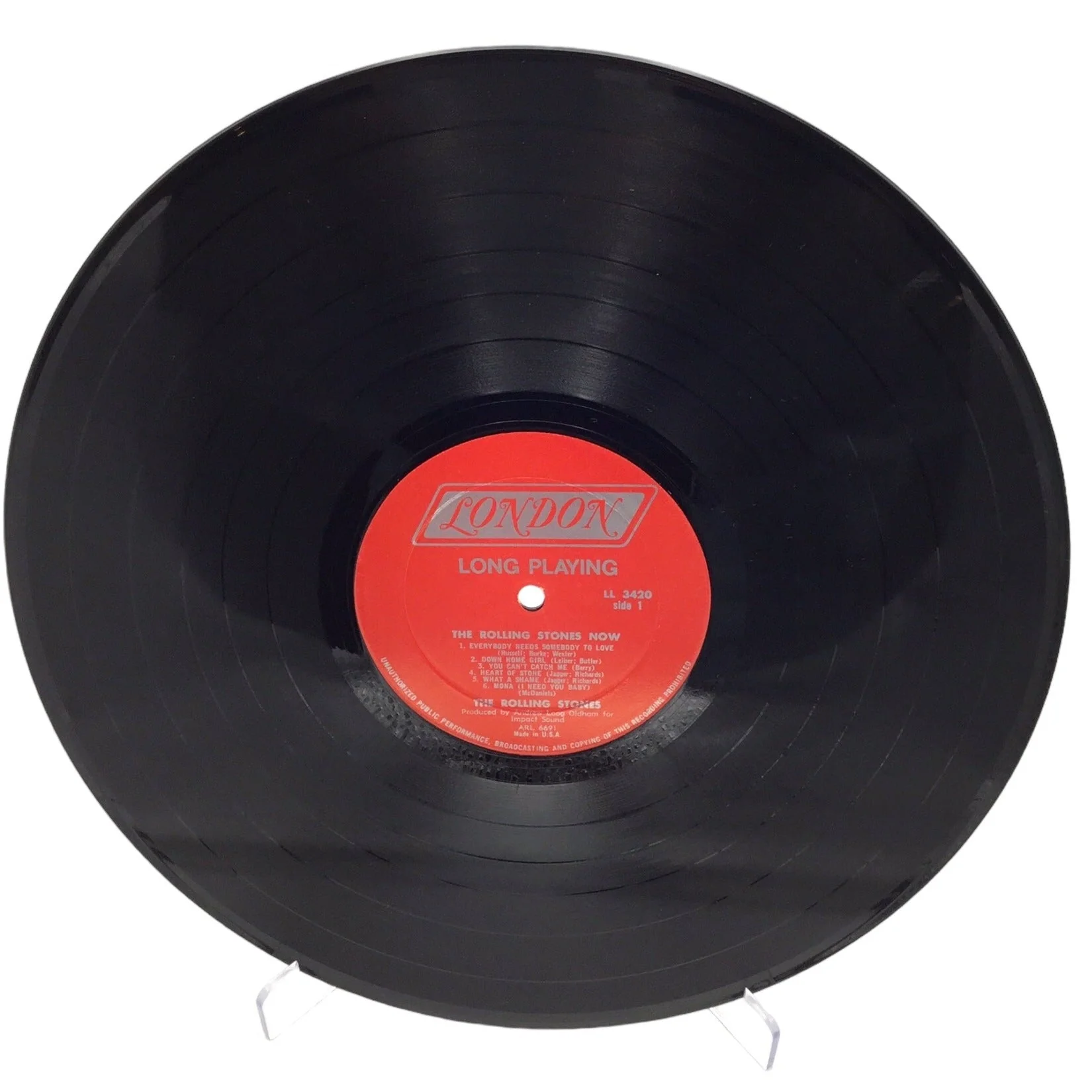 1965 The Rolling Stones, Now! Cover & Vinyl VG+ Cover VG London Mono LL-3420 - Image 5