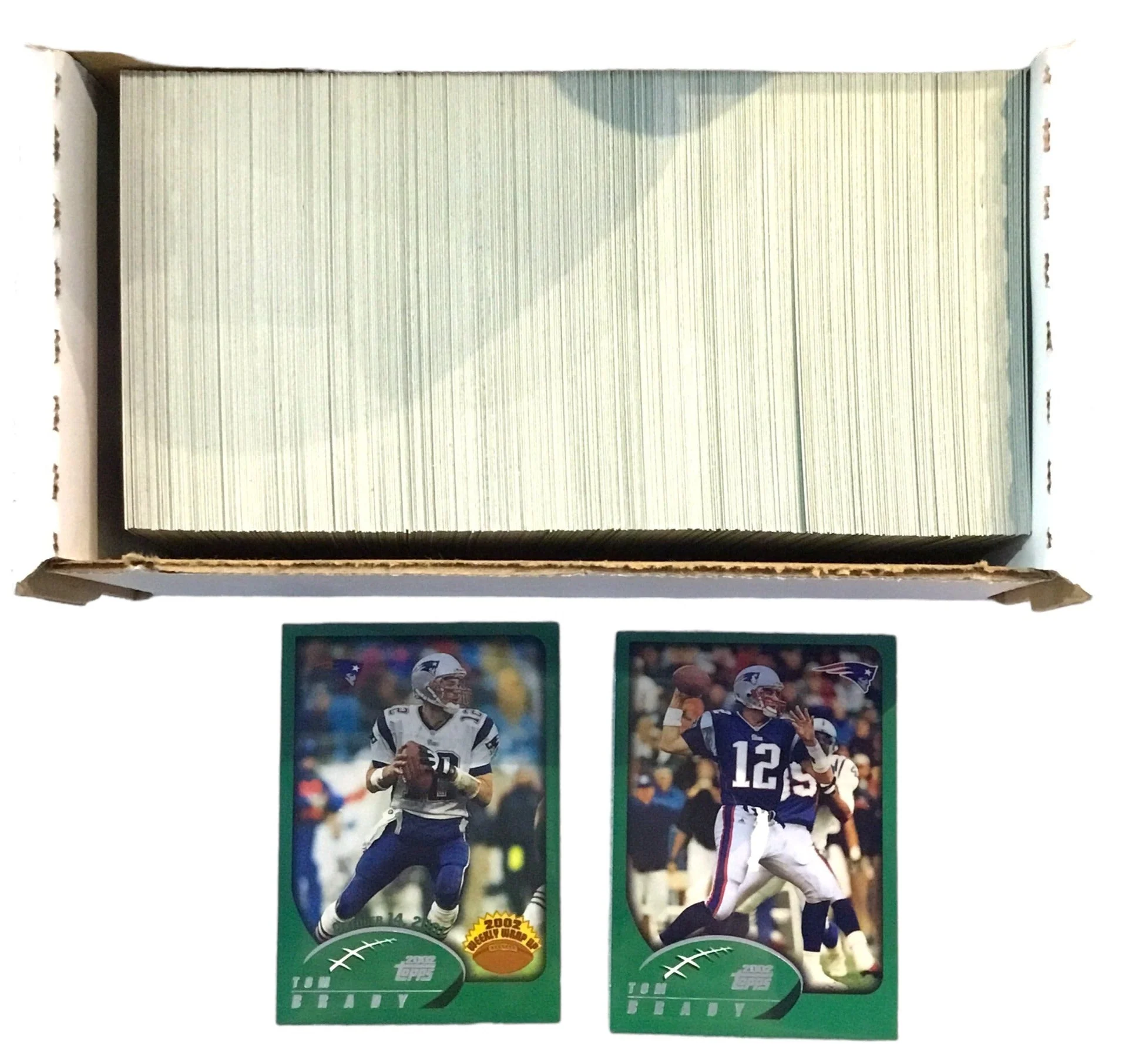 2002 TOPPS NFL FOOTBALL COMPLETE (385) W/ 75 ROOKIE CARDS TOM BRADY - Image 2