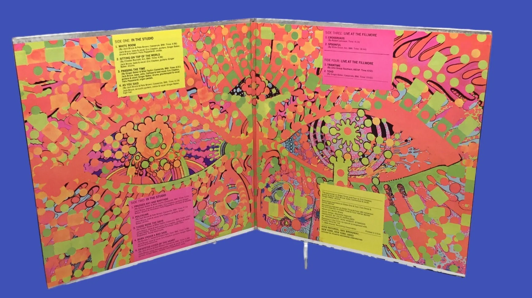 Cream - Wheels of Fire 2 Lp Original Stereo Pressing SD-2-700 Gatefold Cover Holograph-PSYCH ATCO TRI-TONE Label - Image 7