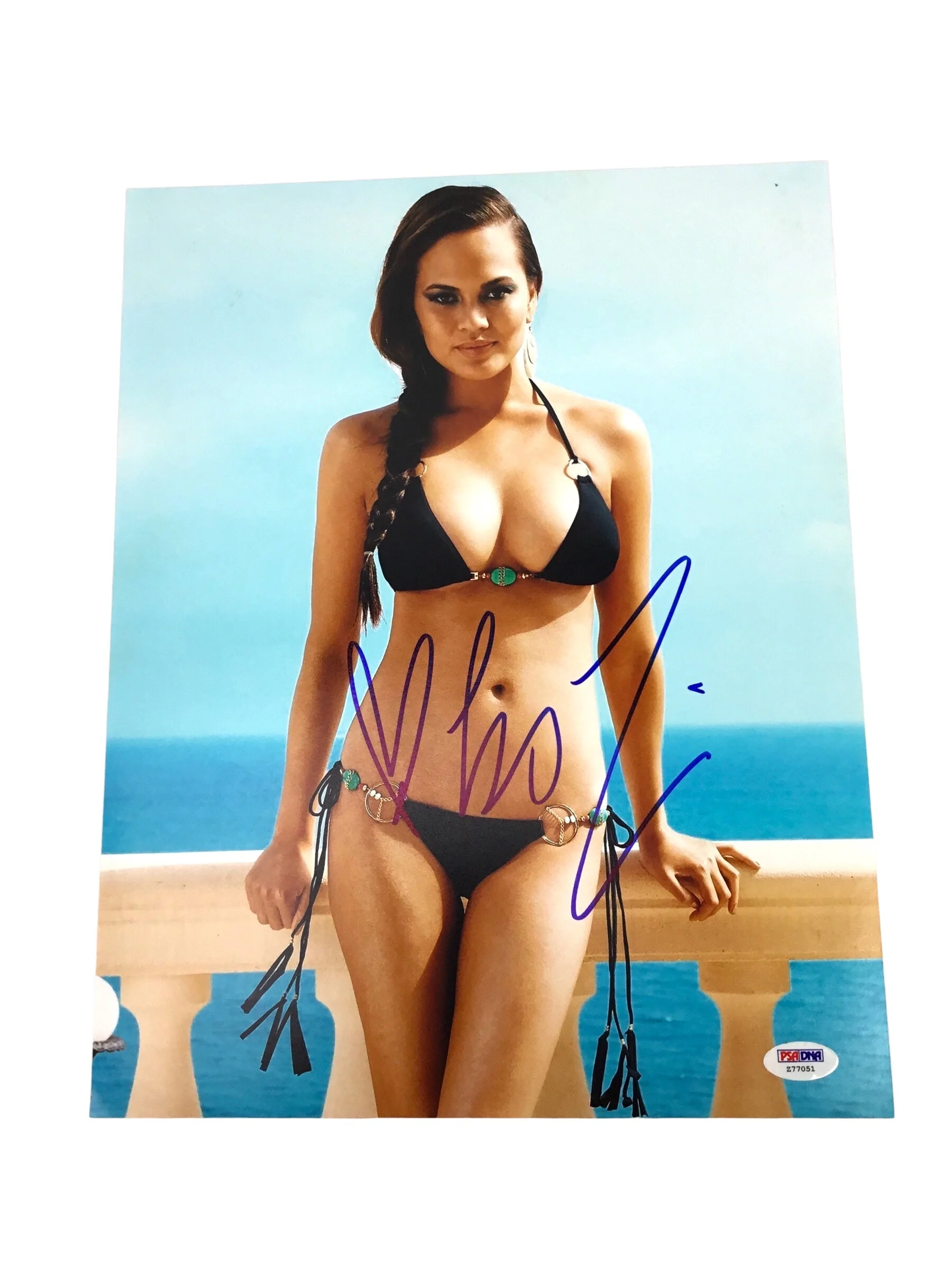 Crissy Teigen Autographed Photograph PSA Certified 11x14 - Image 4