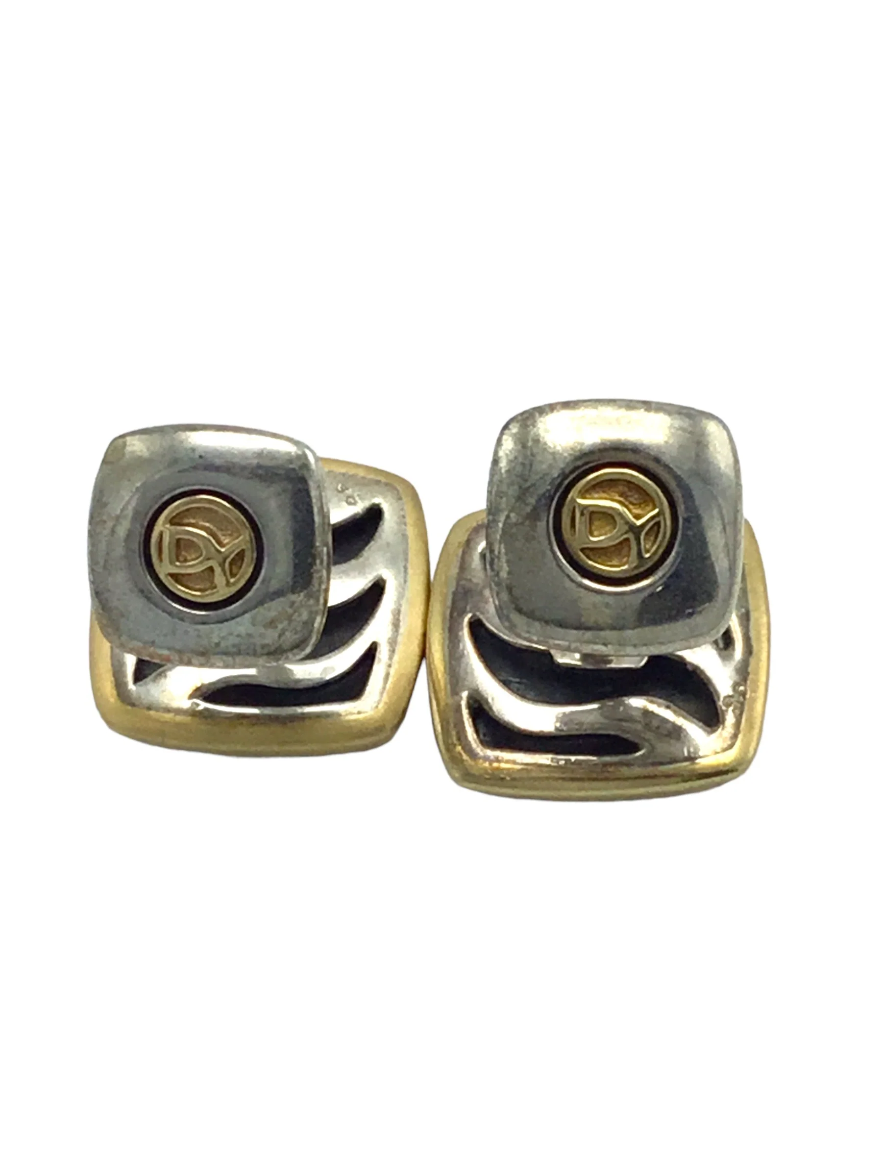 Cufflinks pair David Yurman Petrvs 2k Yellow Gold Sterling Silver Horse - Image 5