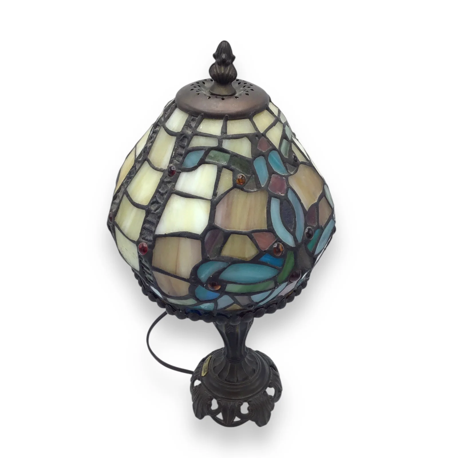 Dale Tiffanys Inc. Antiques Roadshow Lamp - Art Nouveau Stained Glass Desk Lamp Accent Light - Image 5