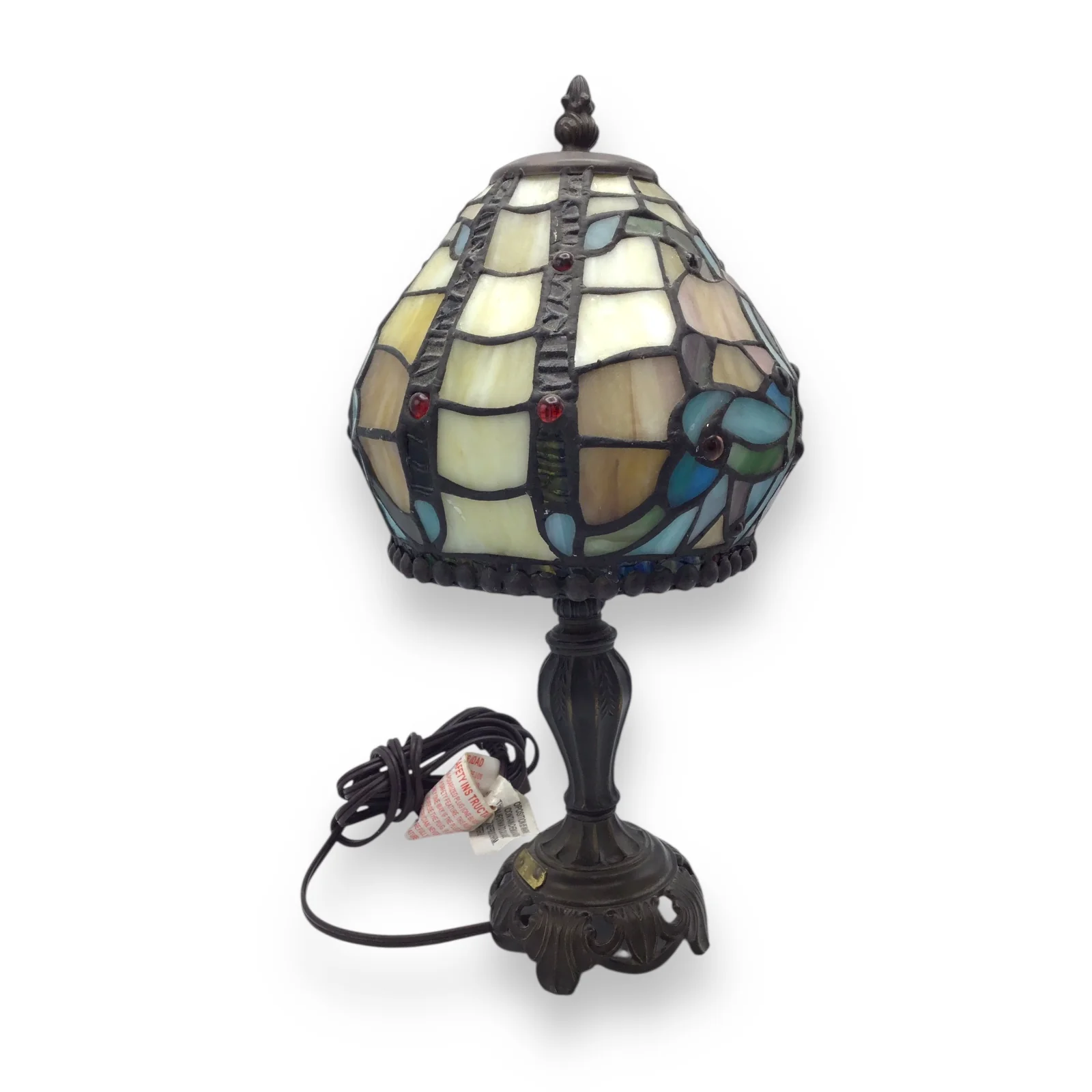 Dale Tiffanys Inc. Antiques Roadshow Lamp - Art Nouveau Stained Glass Desk Lamp Accent Light - Image 6
