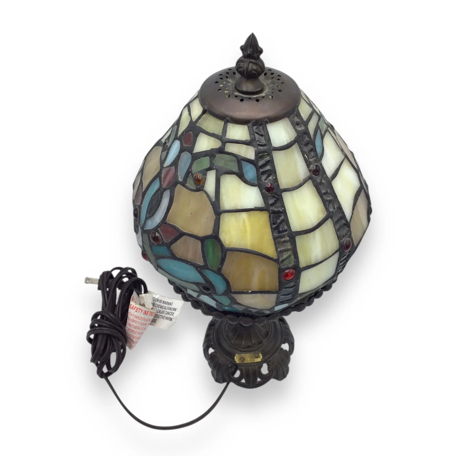 Dale Tiffanys Inc. Antiques Roadshow Lamp - Art Nouveau Stained Glass Desk Lamp Accent Light - Image 7