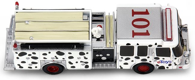 'Dalmatian' eToys Inferno Pumper - Code 3 Ferrara Diecast 1/64 Fire Engine New - Image 2
