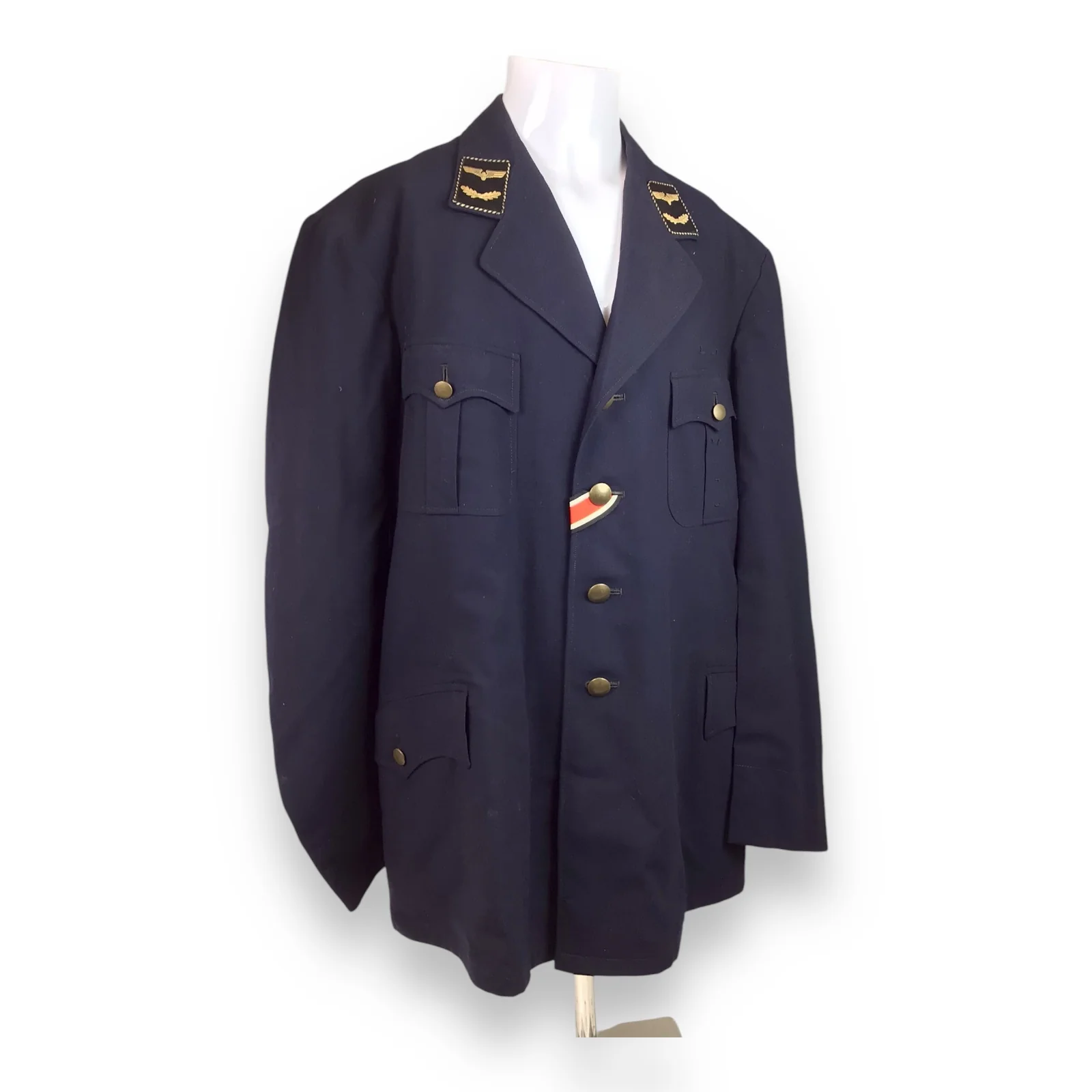 DDR Federal Railroad Officer Jacket w/ Iron Cross – WWII Veteran’s Uniform - Image 7