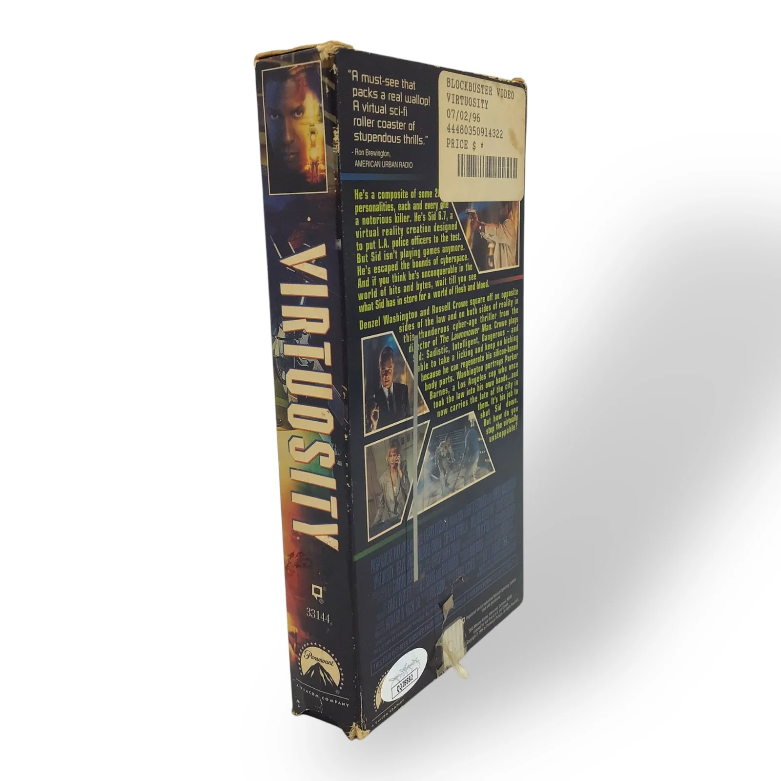 Virtuosity – Denzel Washington Signed VHS – JSA Authenticated COA - Image 4