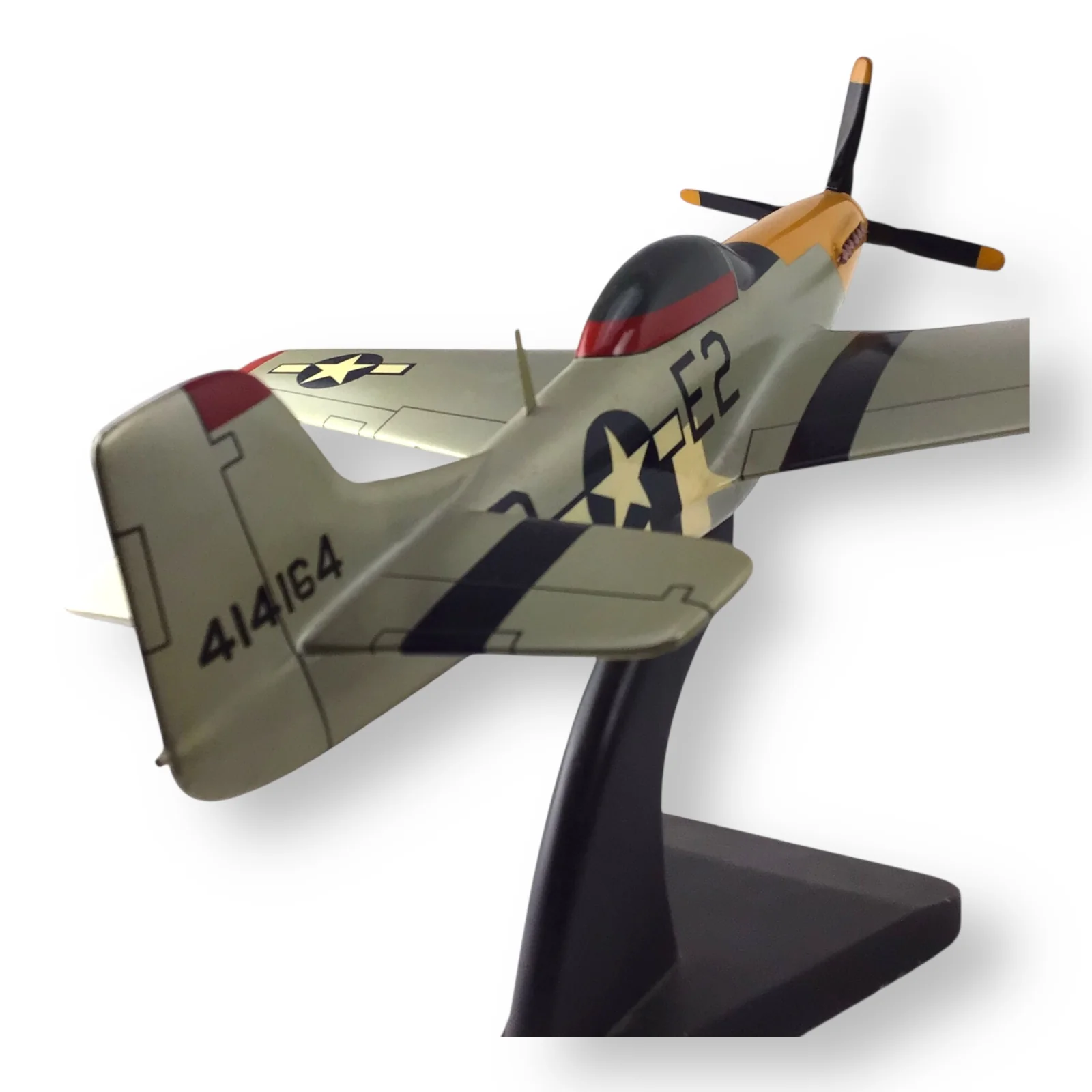“Detroit Miss” P-47 Thunderbolt Wooden Model Plane - Image 11