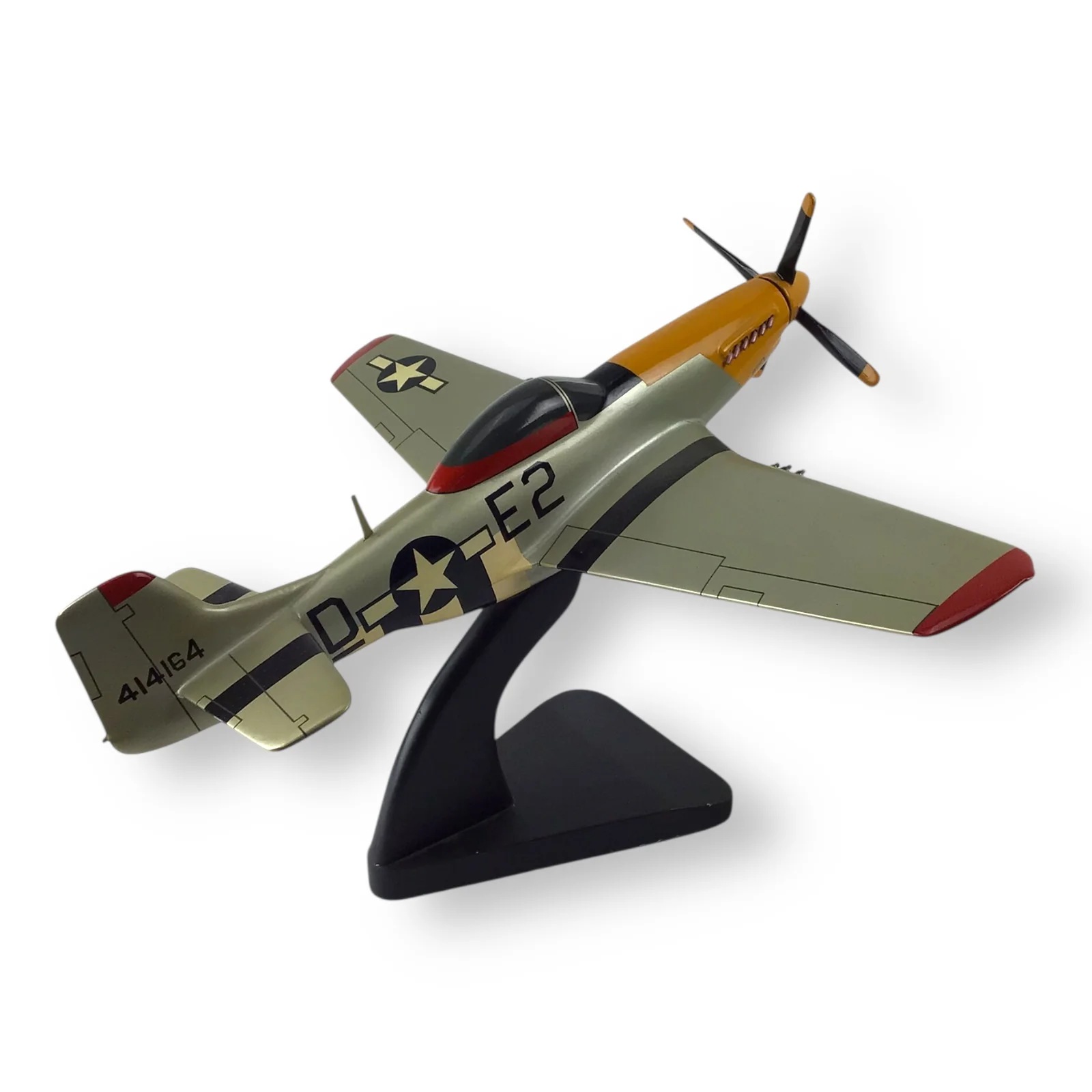 “Detroit Miss” P-47 Thunderbolt Wooden Model Plane - Image 4