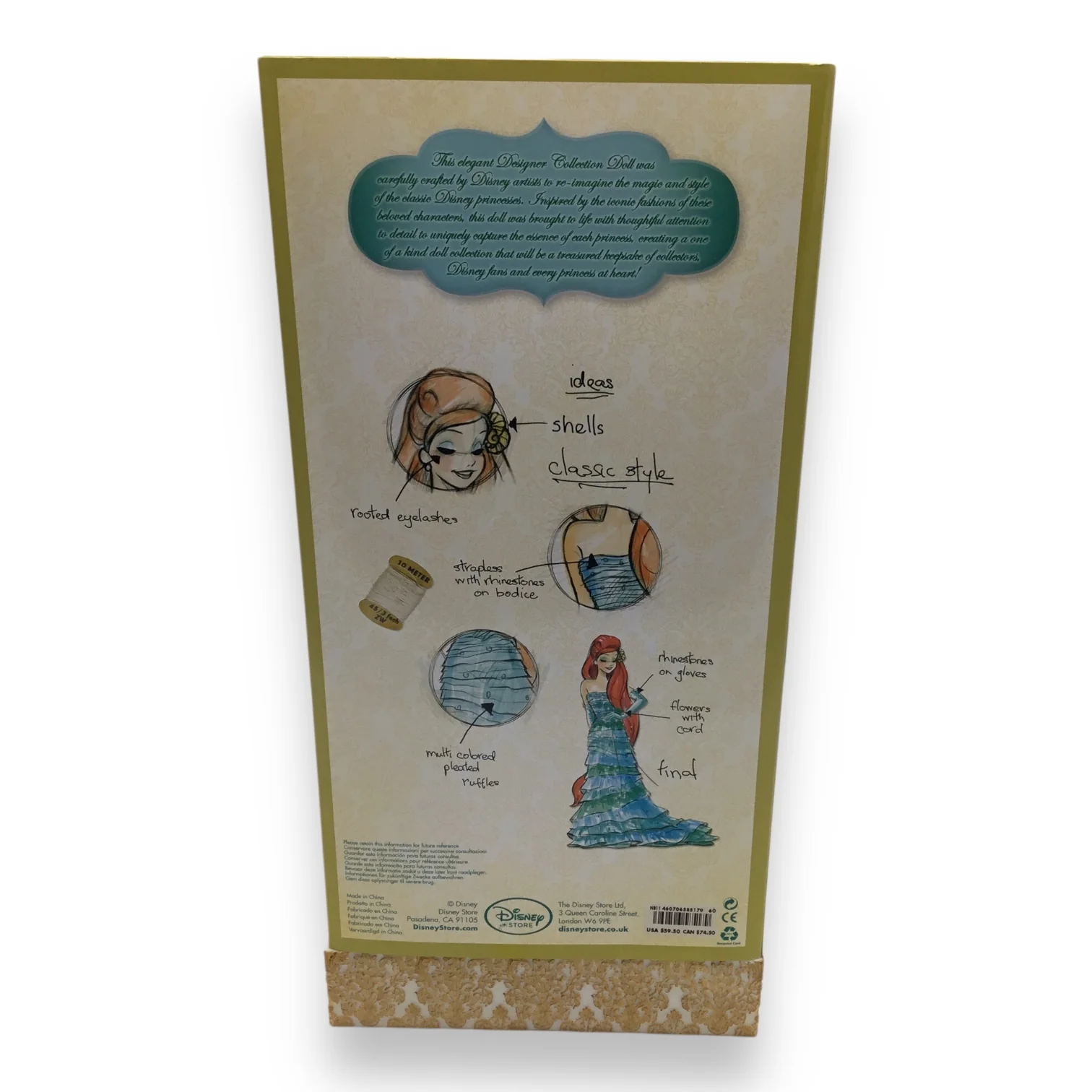 Disney Limited Edition Designer Princess Ariel - New in Box, with Original Gift Bag - Image 4