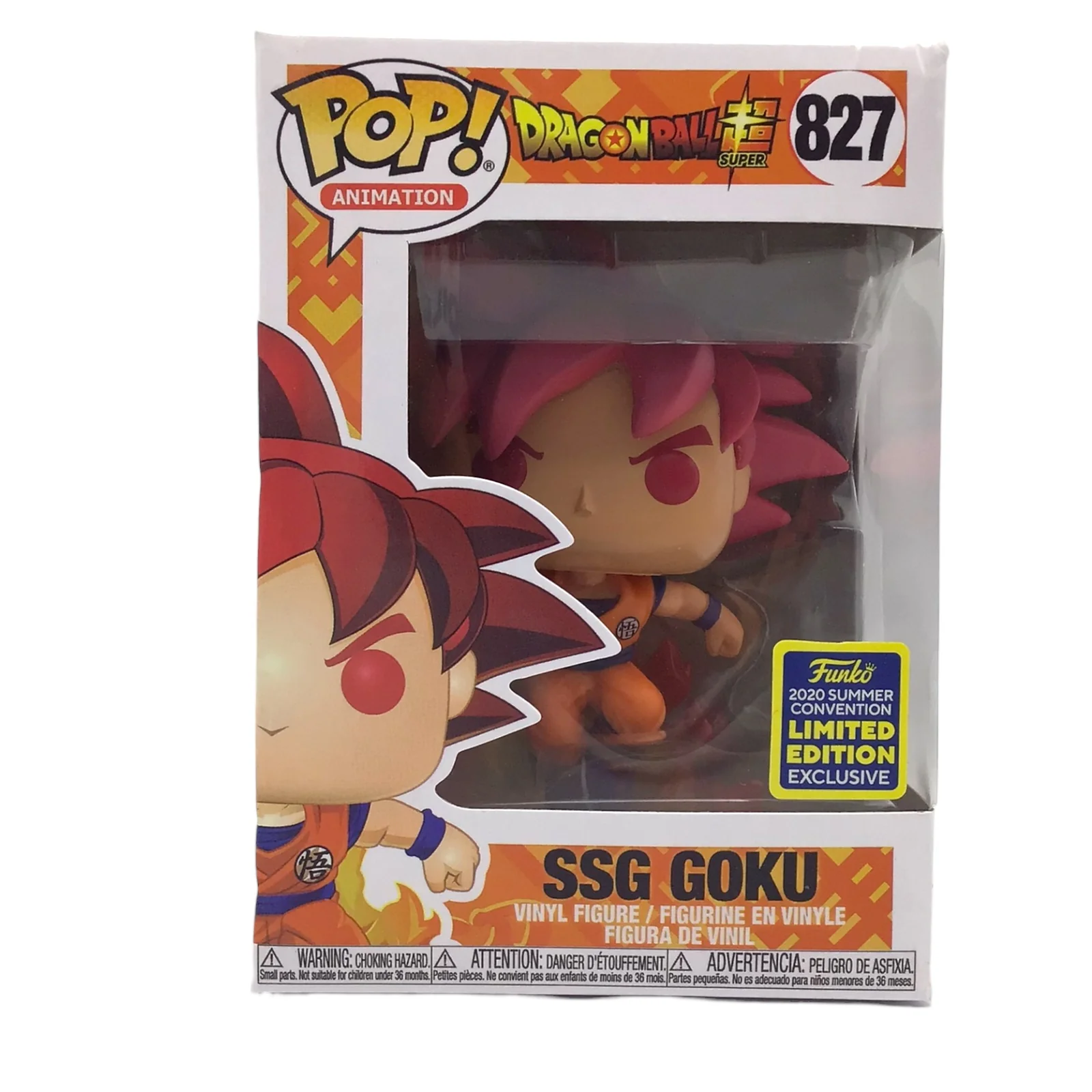 Dragon Ball Super SSG Goku Funko Pop! Animation #827 – 2021 Summer Convention Exclusive - Image 2