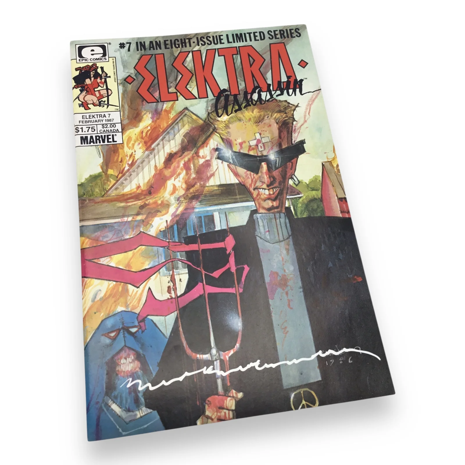 Elektra #1–8 Complete Set (1986, Marvel Comics) Signed by Mark A. Nelson - Image 14