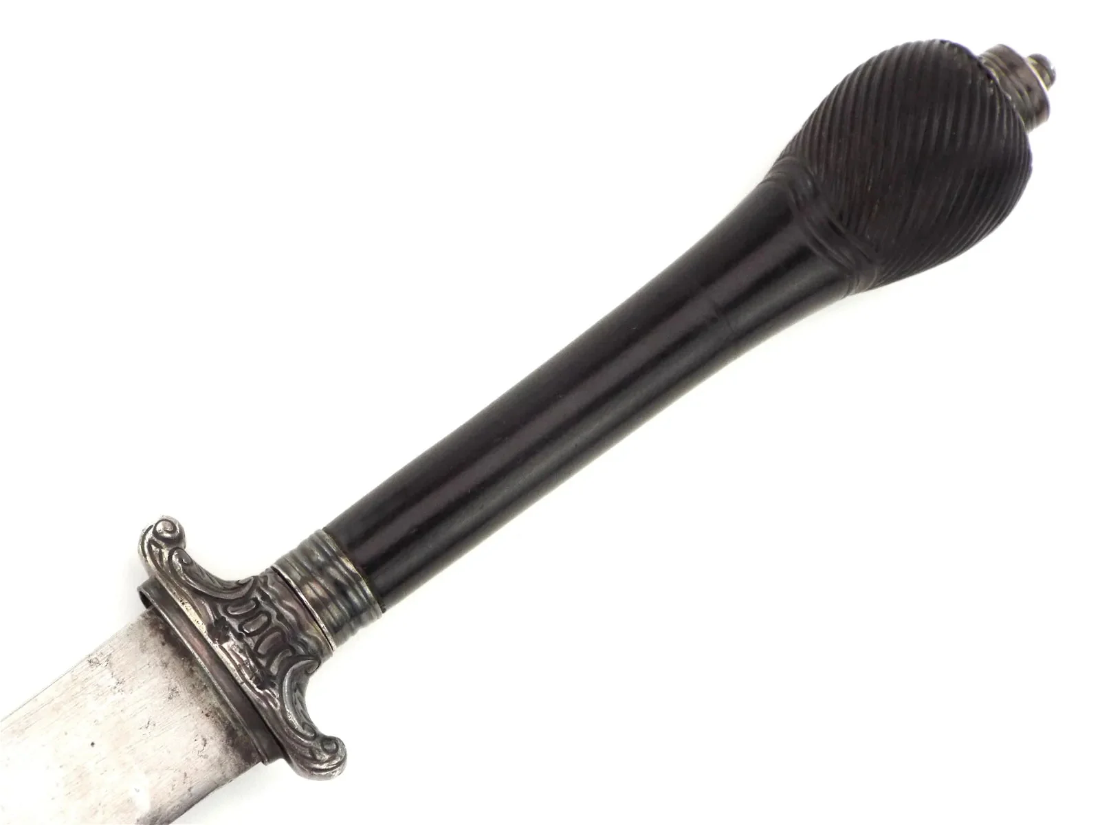 French Plug Bayonet 17th C Silver Hilt Reversible Dagger Musket Mount - Image 15